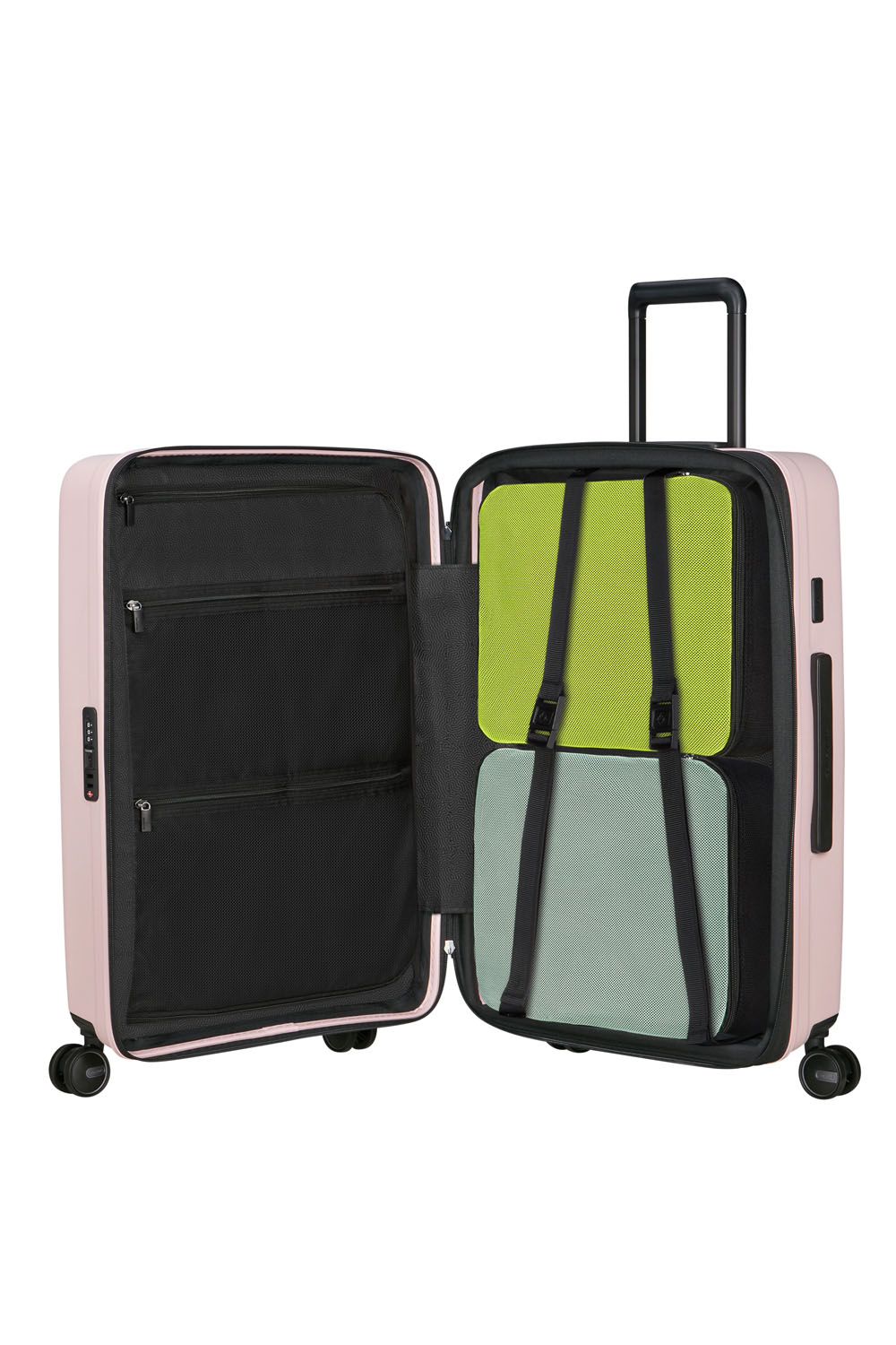 Samsonite Restackd Trolley mit 4 Rollen erweiterbar 68cm + GRATIS HOTELGUTSCHEIN Rose Samsonite Restackd Trolley mit 4 Rollen erweiterbar 68cm + GRATIS HOTELGUTSCHEIN Rose