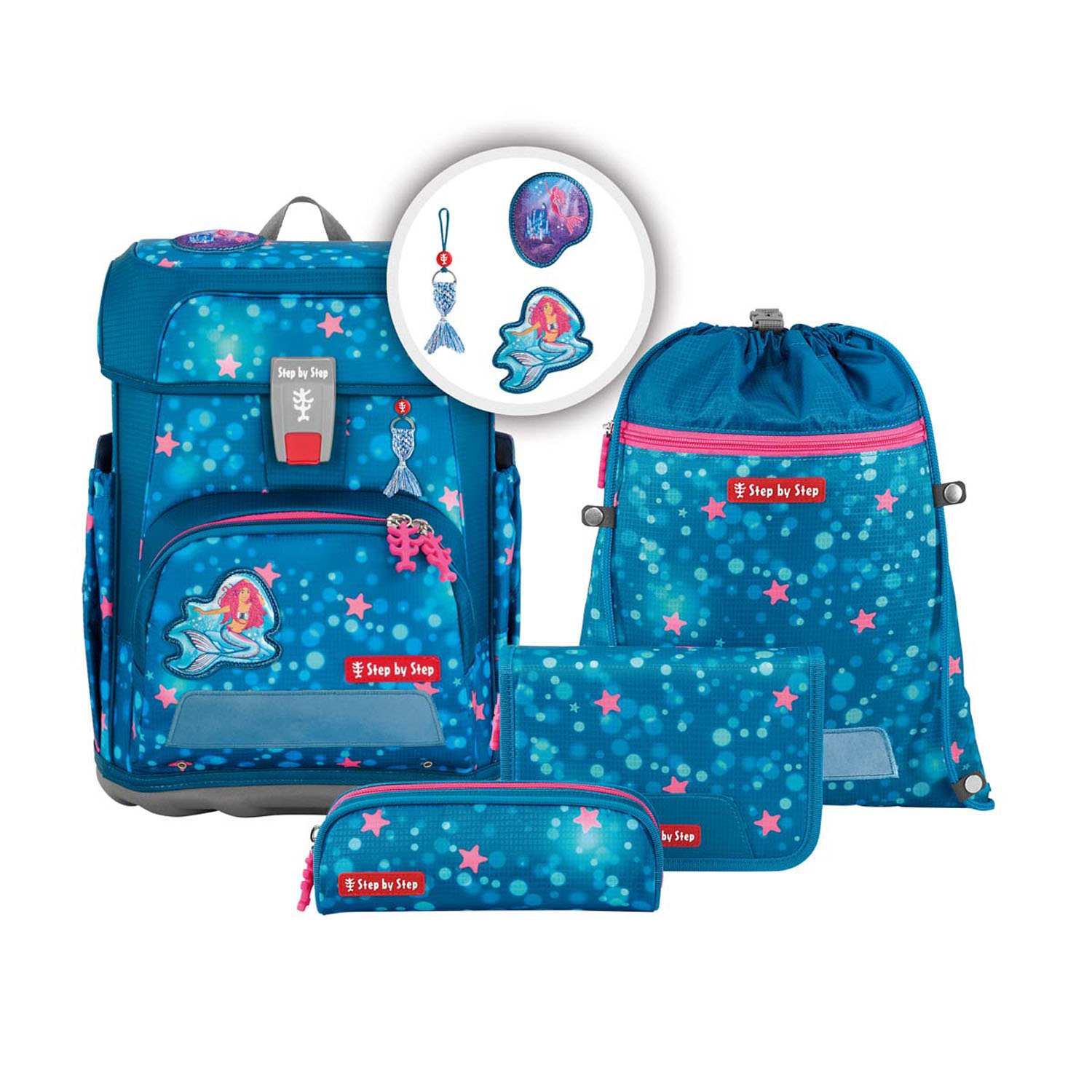 Step by Step CLOUD Schulranzen-Set, 5-teilig Mermaid Lola
