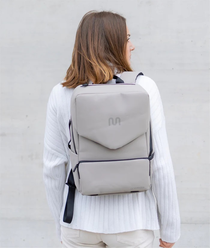 onemate Zubehör Backpack Mini Flap Grau-Beige