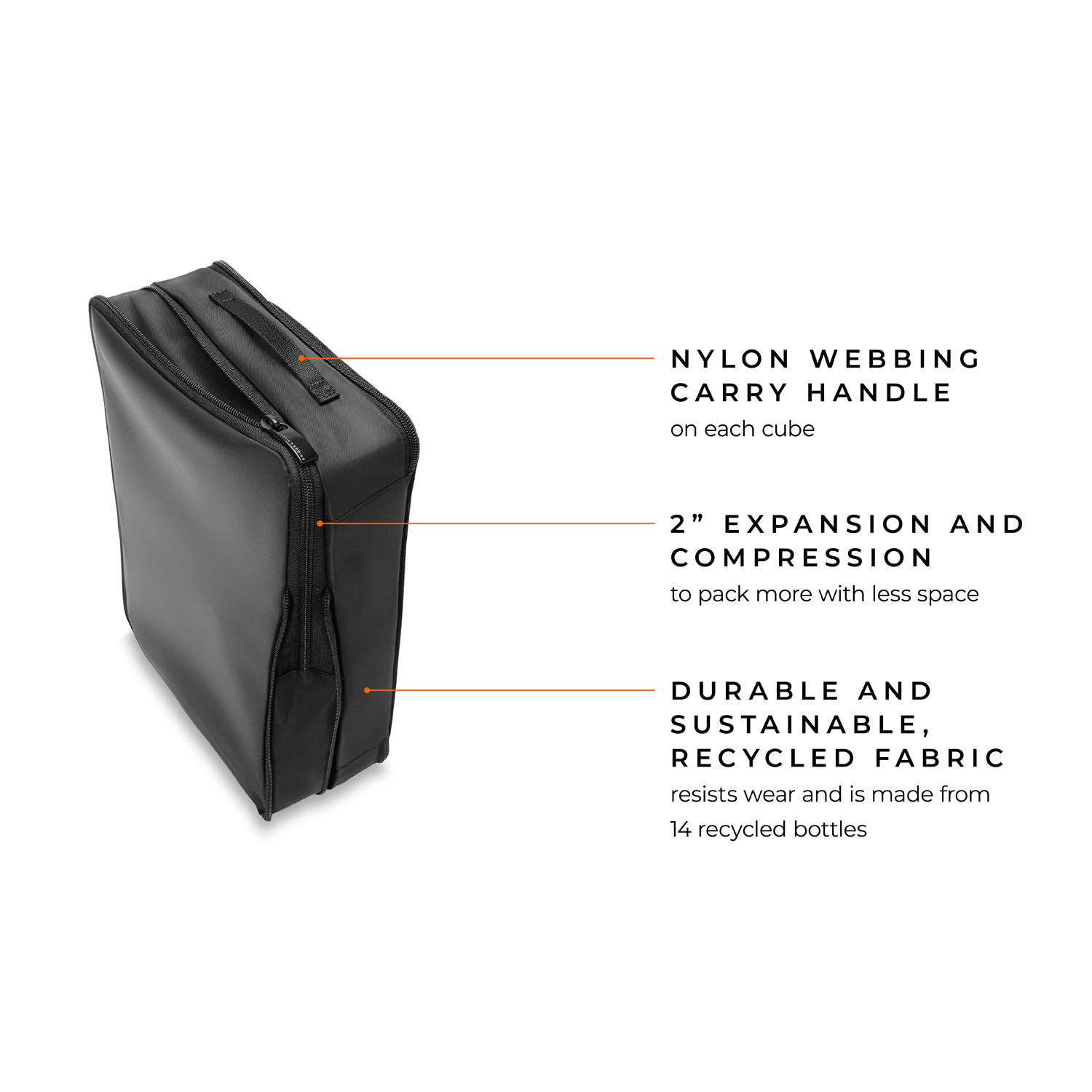 Briggs & Riley Travel Essentials Carry On Packing Cube 3-teilige Set Black Briggs & Riley Travel Essentials Carry On Packing Cube 3-teilige Set Black