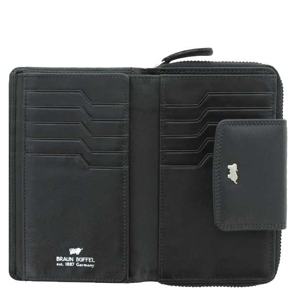 Braun Büffel GOLF SECURE RFID RV-Geldbörse M 15CS schwarz Braun Büffel GOLF SECURE RFID RV-Geldbörse M 15CS schwarz
