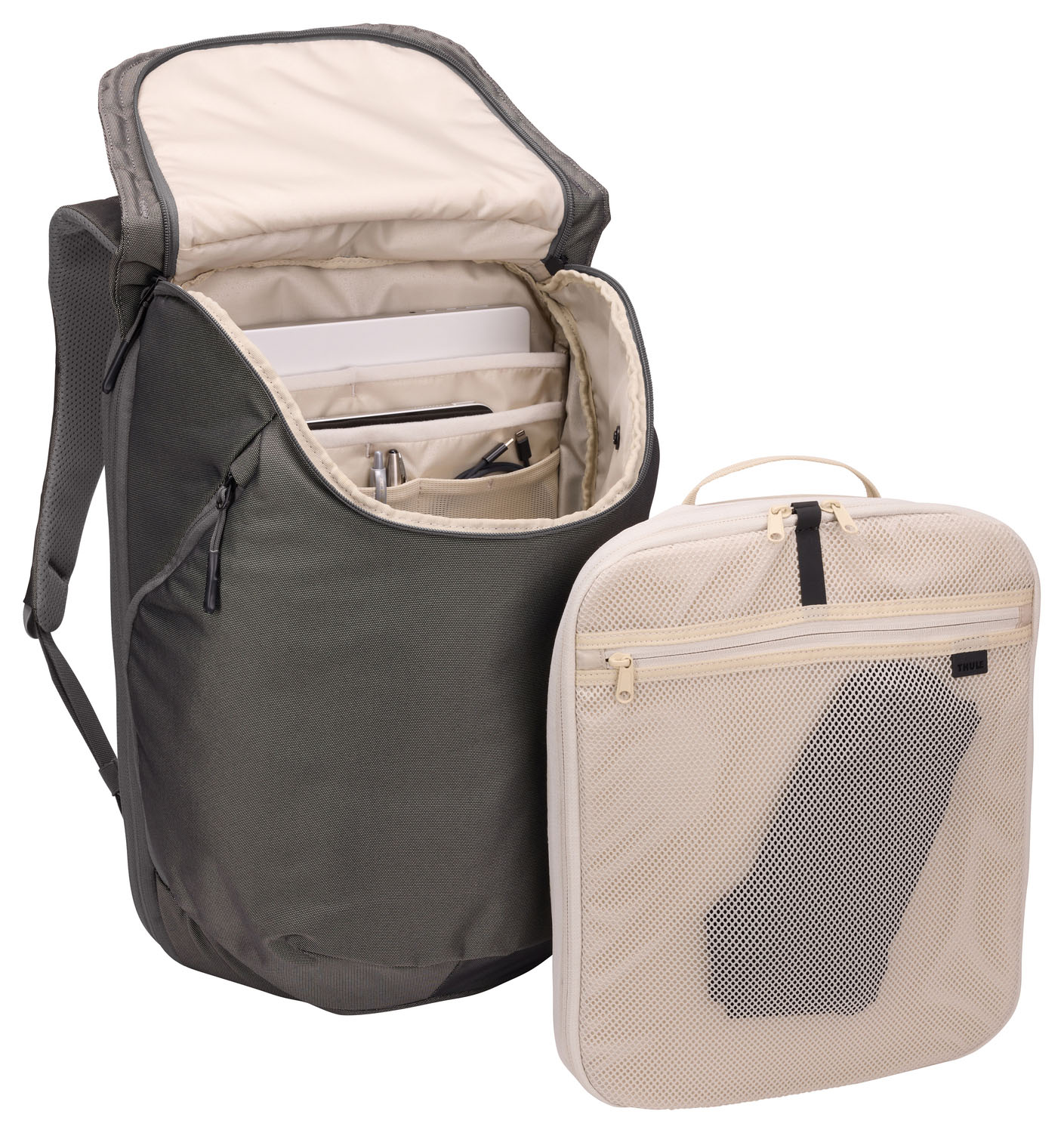 THULE Subterra 2 Erweiterbarer Reiserucksack 26 L Vetiver Gray