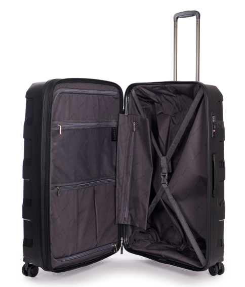 Stratic Straw + Hartschalen-Koffer L, erweiterbar black Stratic Straw + Hartschalen-Koffer L, erweiterbar black