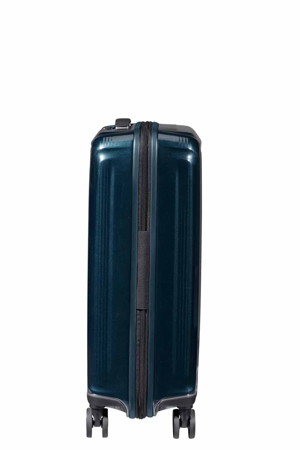Samsonite Nuon Trolley mit 4 Rollen erweiterbar 55cm + GRATIS HOTELGUTSCHEIN Metallic Dark Blue