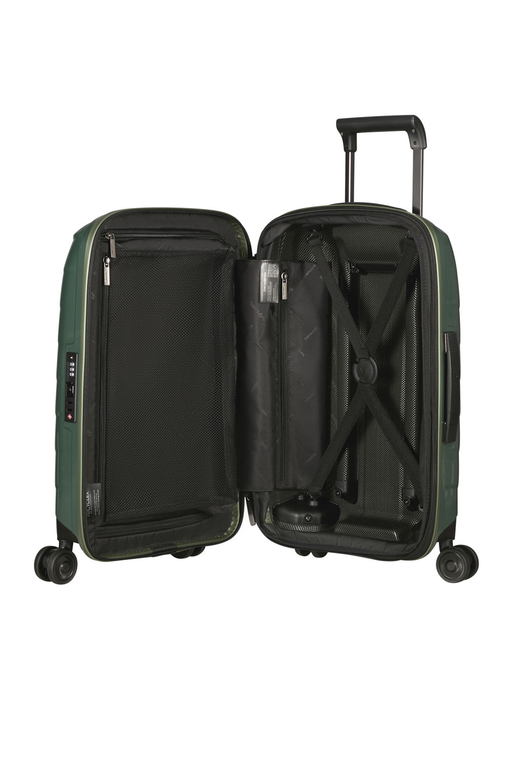 Samsonite Attrix Trolley mit 4 Rollen erweiterbar 55cm (20/23cm) Basil Green