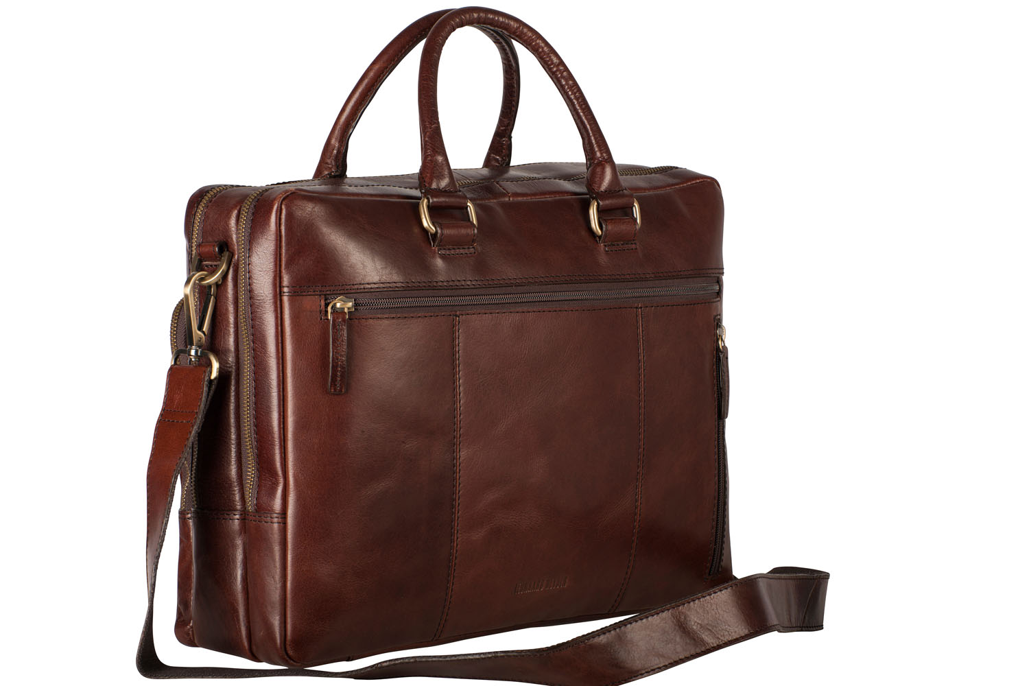 Leonhard Heyden Cambridge Leder-RV-Aktentasche 2-Fächer mit Laptopfach 15"