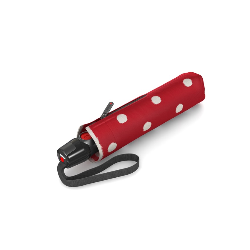 Knirps T.200 Medium Duomatic Automatischer Taschenschirm mit UV-Schutz Dot Art Red Knirps T.200 Medium Duomatic Automatischer Taschenschirm mit UV-Schutz Dot Art Red
