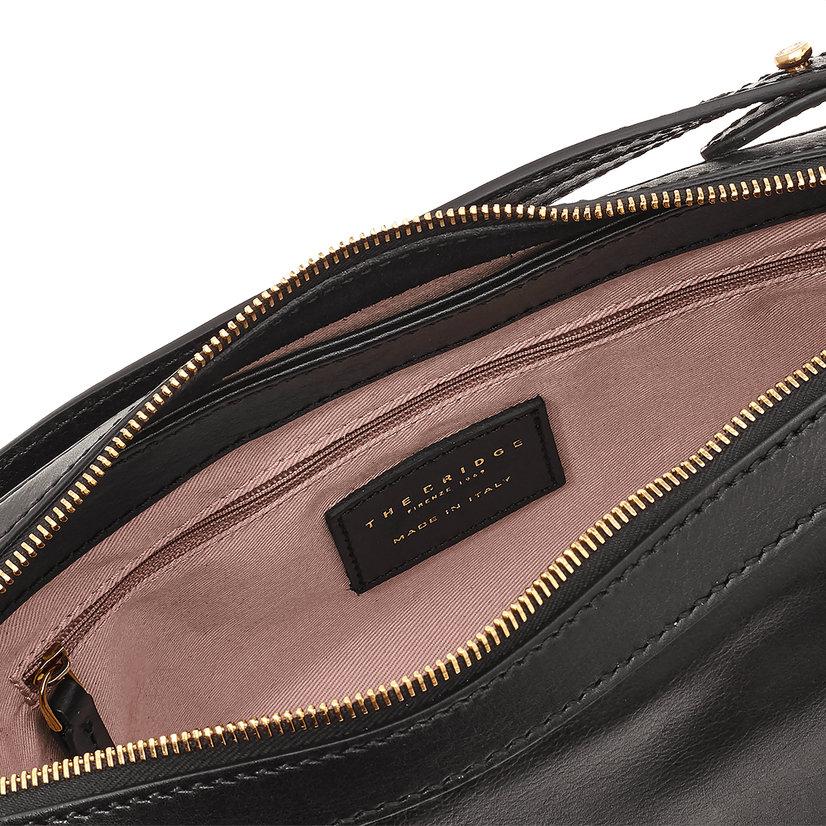 The Bridge Giglio Schultertasche Schwarz/Gold The Bridge Giglio Schultertasche Schwarz/Gold