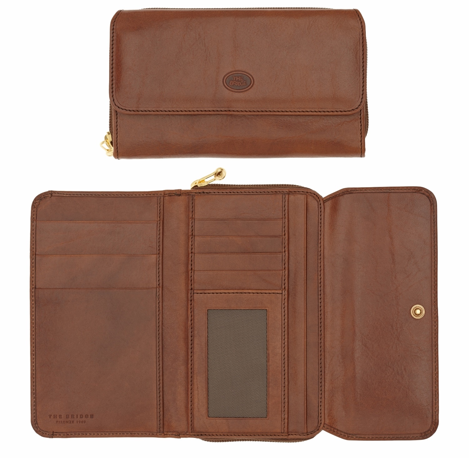 The Bridge Story Donna R.V. Leder-Damenbörse -01772601 Braun The Bridge Story Donna R.V. Leder-Damenbörse -01772601 Braun