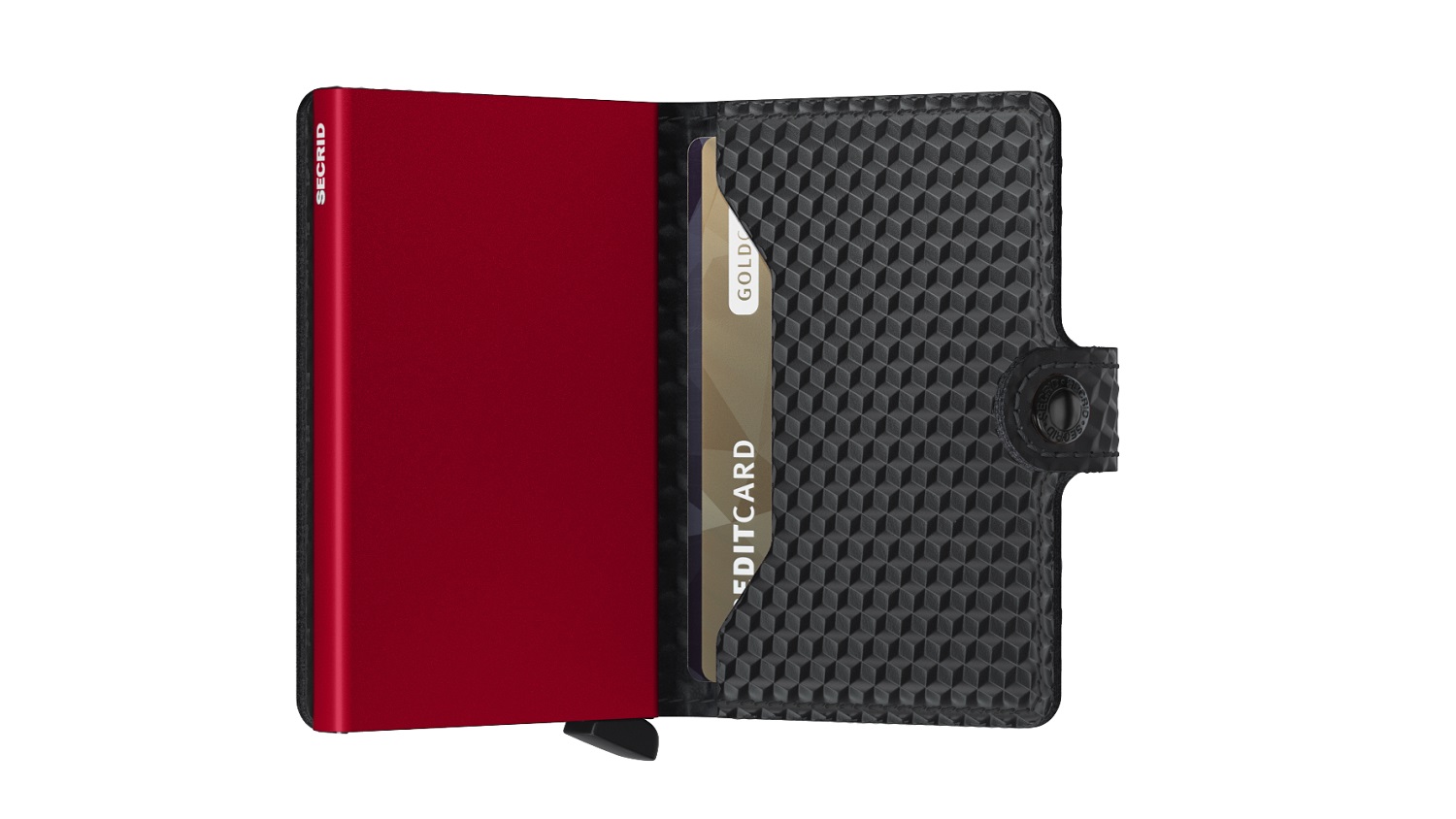 Secrid Miniwallet Cubic MCu-Black-Red Secrid Miniwallet Cubic MCu-Black-Red