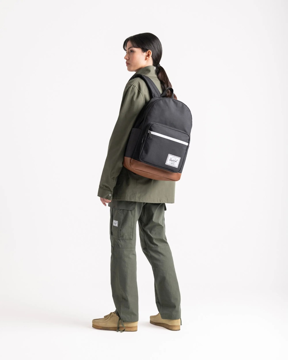 Herschel Pop Quiz Backpack - 25L Light Grey Crosshatch