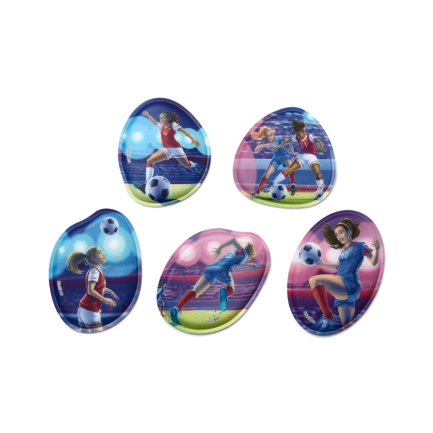 ergobag Kletties Kontur Kletties Set (5-tlg.) Fußballkönigin