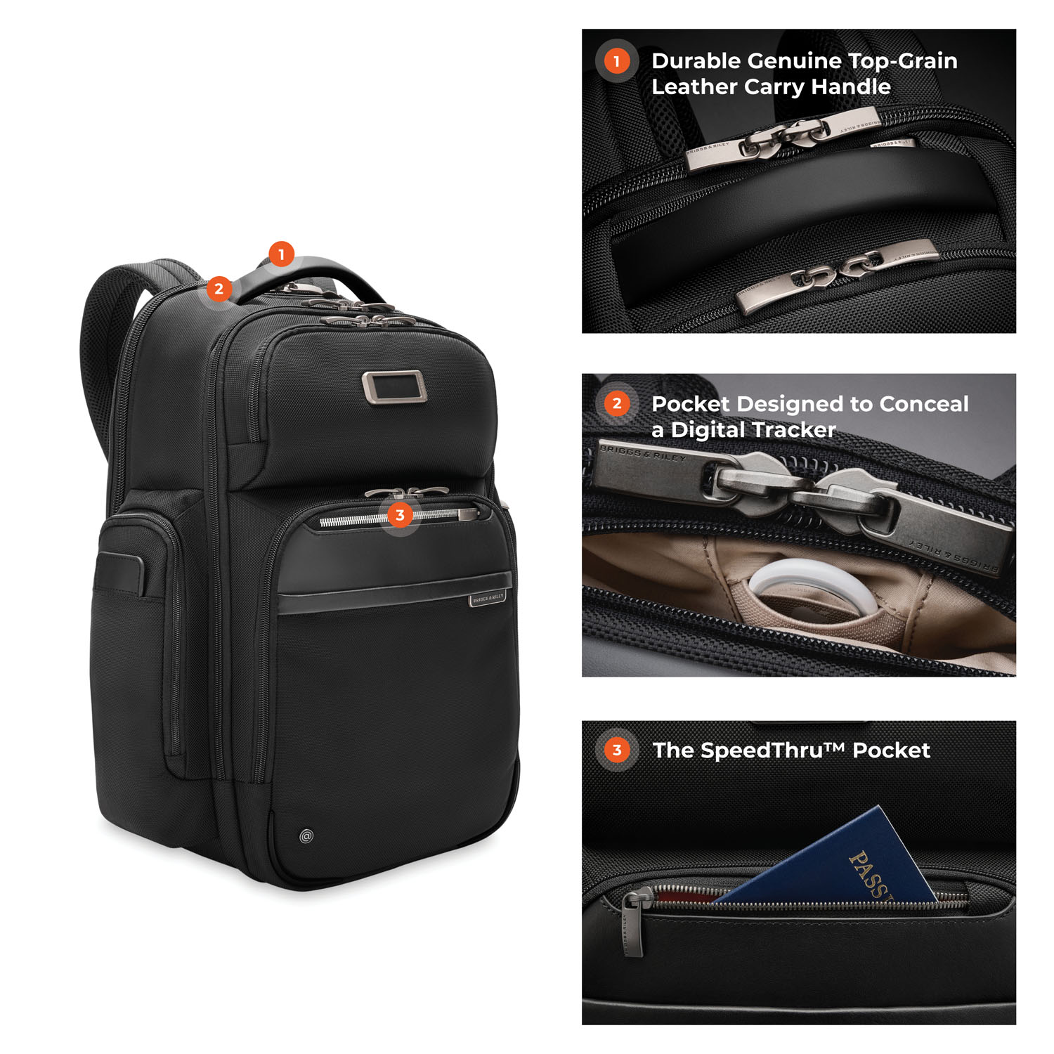 Briggs & Riley Business 2.0 Large Cargo Backpack Black