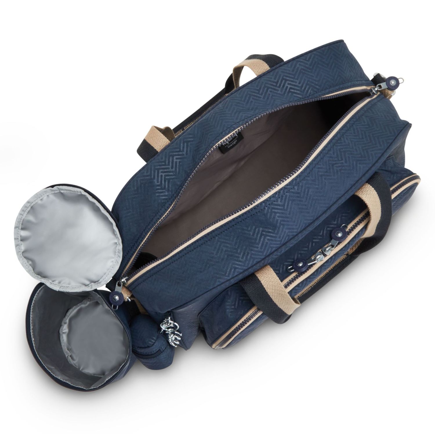 Kipling CAMAMA Babytasche mit Wickelmatte Endless Bleu Emboss