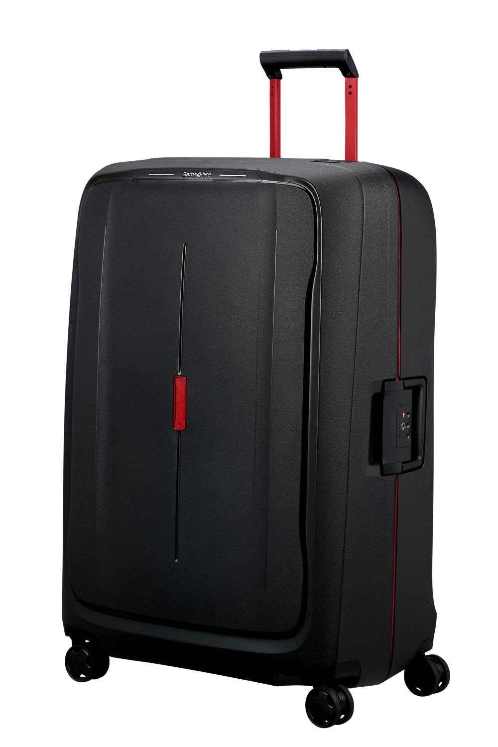 Samsonite Essens Trolley mit 4 Rollen 81cm + GRATIS HOTELGUTSCHEIN Charcoal/Red Samsonite Essens Trolley mit 4 Rollen 81cm + GRATIS HOTELGUTSCHEIN Charcoal/Red