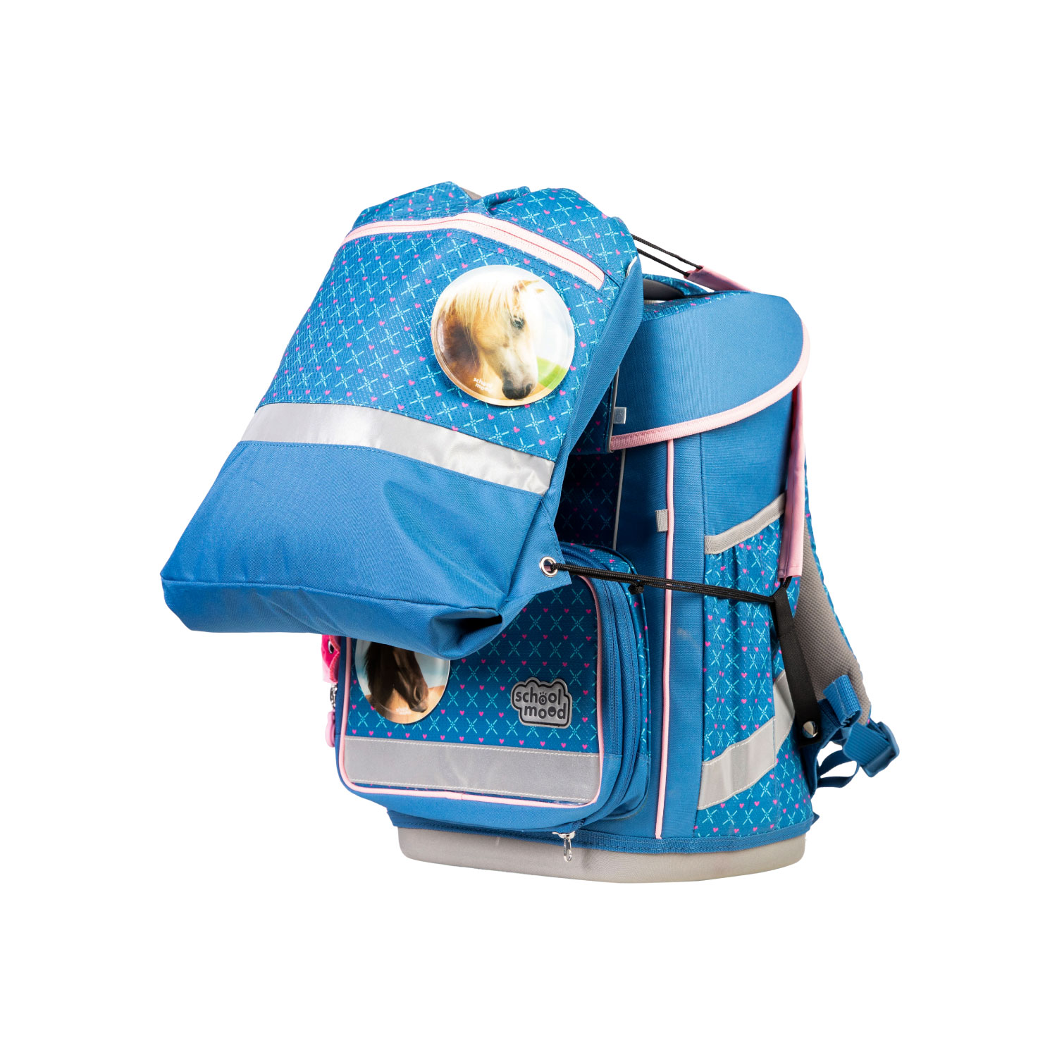 School-Mood Champion Pro 7-tlg. Schulranzenset Mila (Pferd)