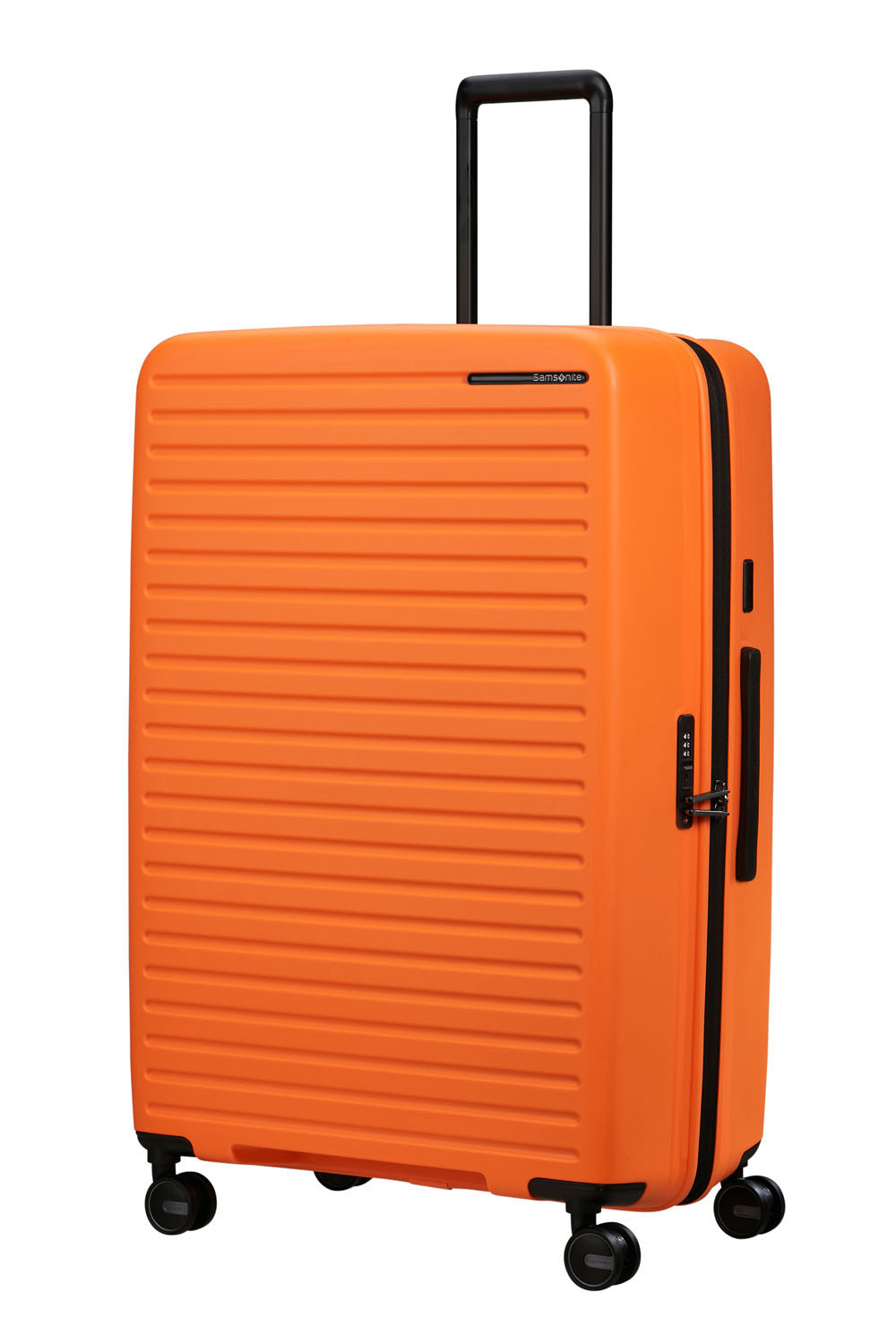 Samsonite Restackd Trolley mit 4 Rollen erweiterbar 81cm + GRATIS HOTELGUTSCHEIN Papaya