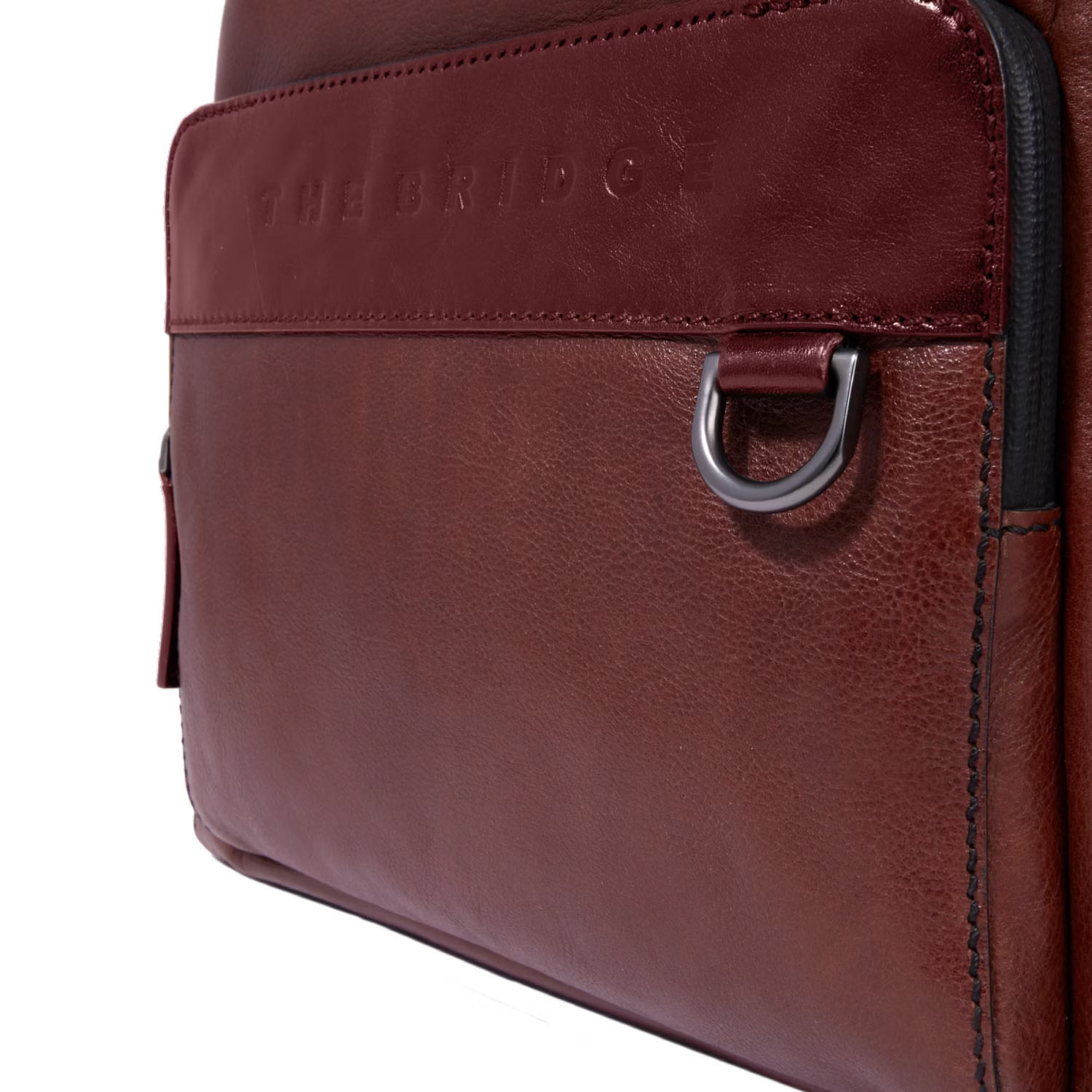 The Bridge Damiano Leder-Rucksack -063413EX Braun/Ruthenium Dunkel