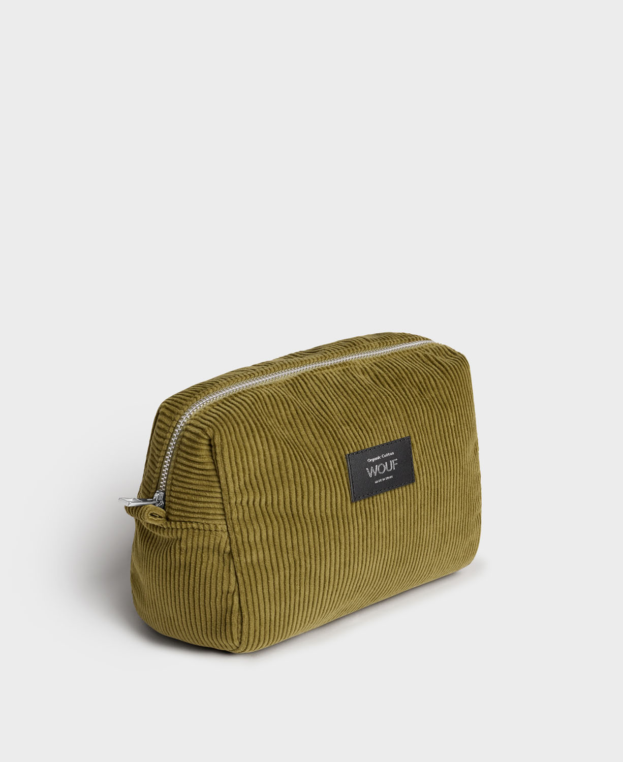 Wouf Corduroy Collection Toiletry Bag Olive