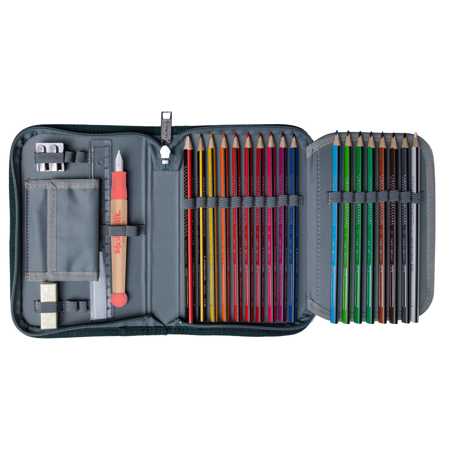 McNeill Perfecto Kollektion 2025 -Schulranzen-Set 5tlg., Gradient Blue Lagoon