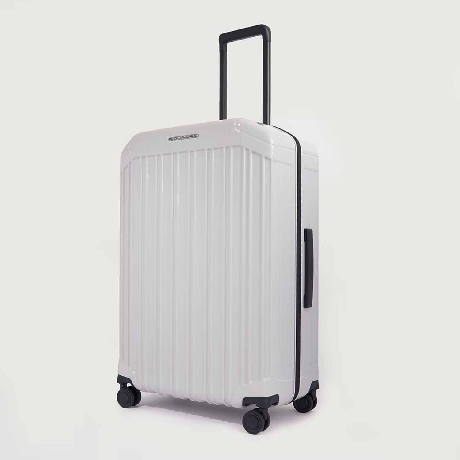 Piquadro PQ-Light 4-Rollen Trolley Koffer 69cm; glänzend Grau Piquadro PQ-Light 4-Rollen Trolley Koffer 69cm; glänzend Grau