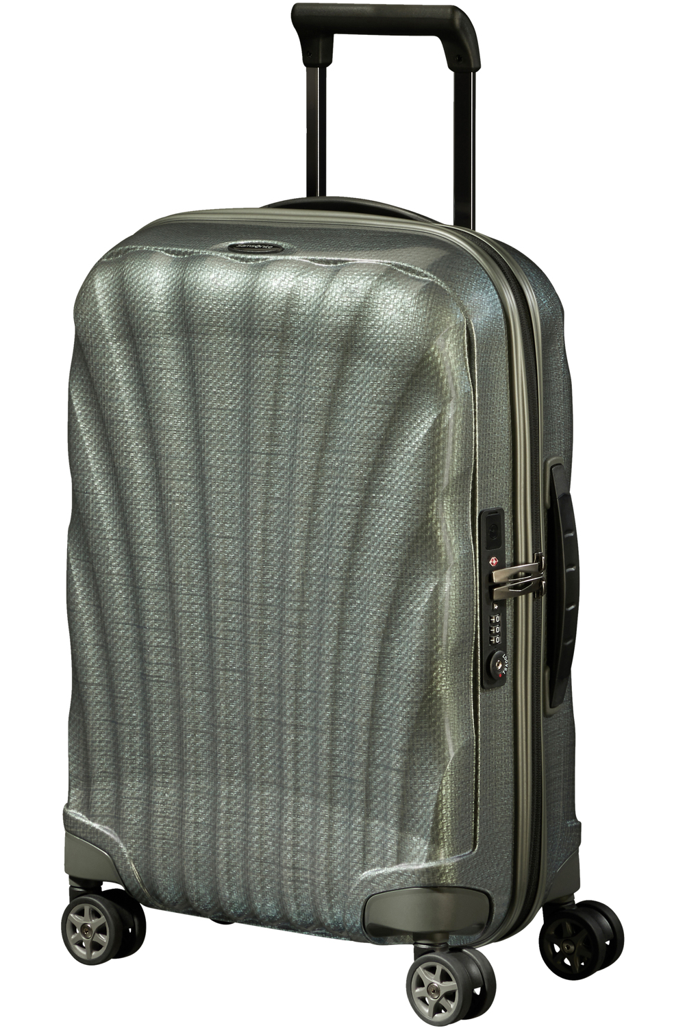 Samsonite C-Lite Trolley mit 4 Rollen erweiterbar 55cm + GRATIS HOTELGUTSCHEIN Metallic Green