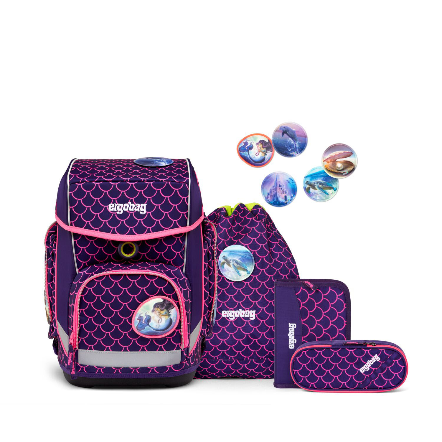 ergobag cubo LUMI Editon 5-teiliges Schulrucksack-Set 2024