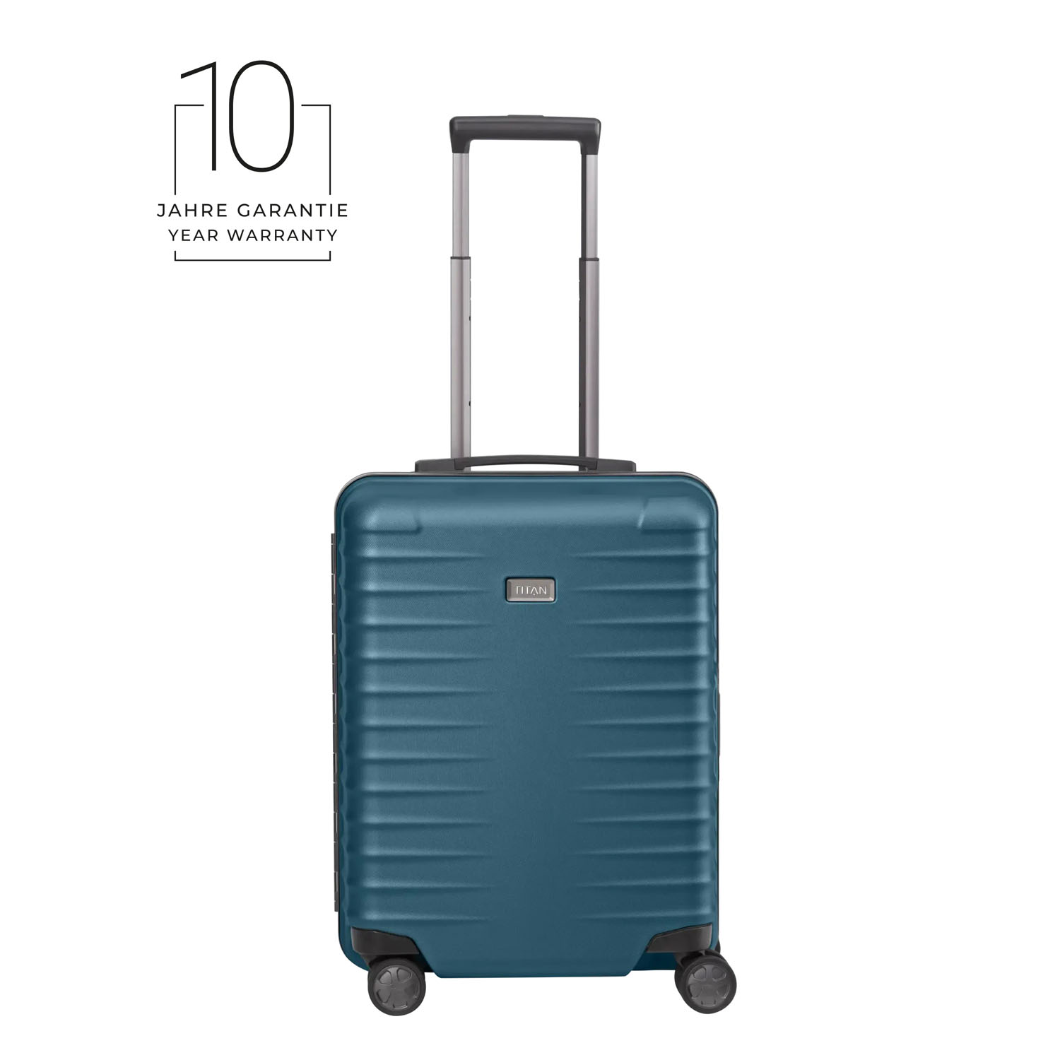 TITAN Litron Frame 4-Rollen Kabinentrolley 55 cm + Gratis Hotelgutschein Petrol