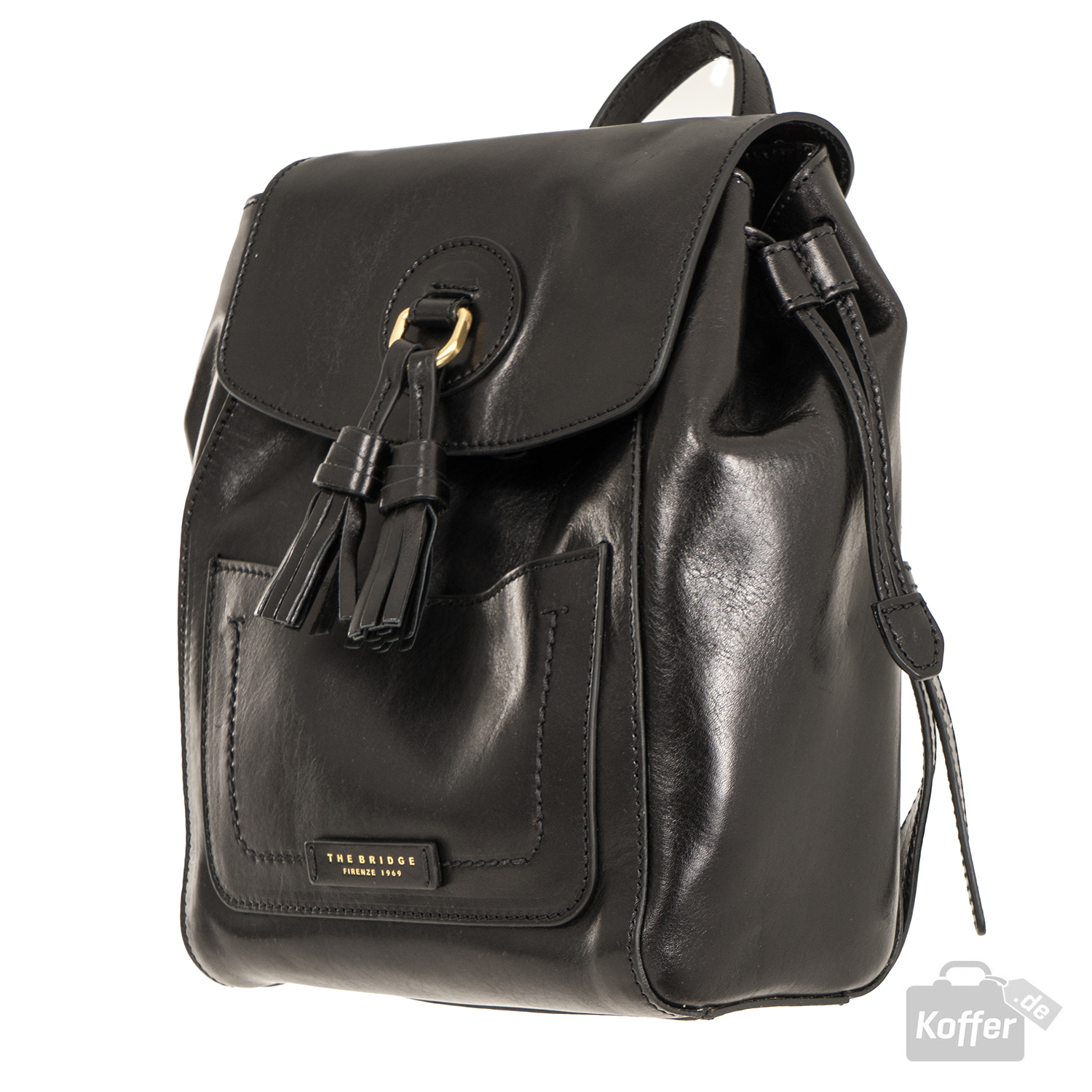 The Bridge Santacroce Rucksack nero/gold The Bridge Santacroce Rucksack nero/gold
