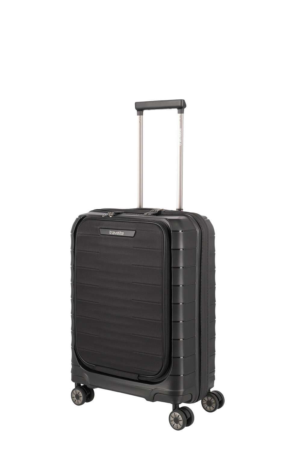 Travelite Mooby Trolley S mit Vortasche, 4-Rollen Schwarz Travelite Mooby Trolley S mit Vortasche, 4-Rollen Schwarz