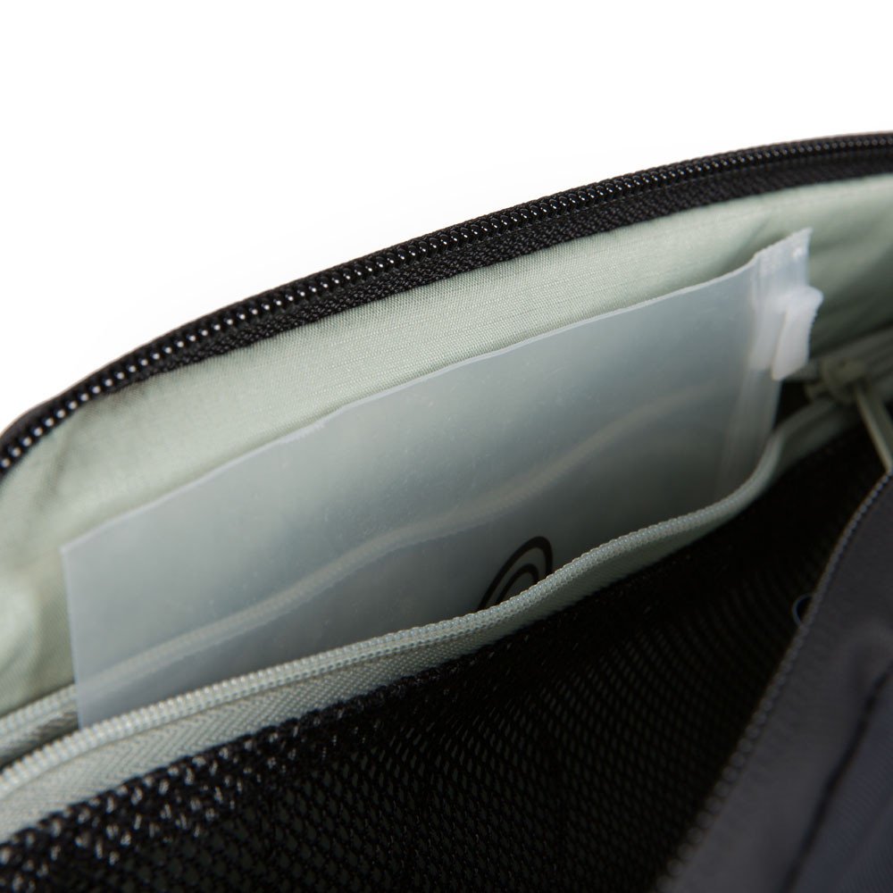 Piquadro PQ-Modular Querträgertasche aus rezykliertem antiviralen Stoff Schwarz