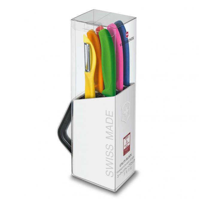 Victorinox Swiss Classic Utility Block, 6-teilig farblich assortiert Victorinox Swiss Classic Utility Block, 6-teilig farblich assortiert