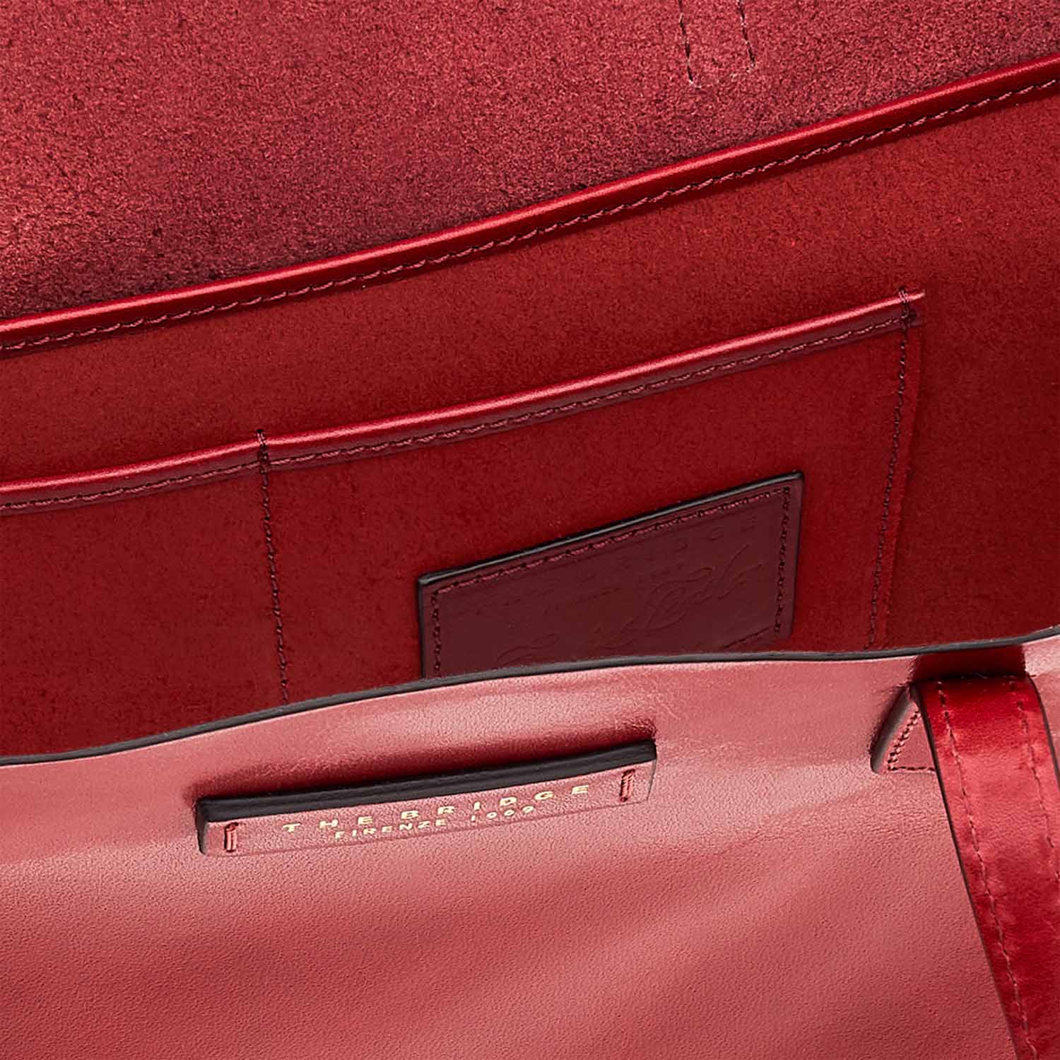 The Bridge Mirra Shopper 04470201 Ribes Rot/Gold The Bridge Mirra Shopper 04470201 Ribes Rot/Gold