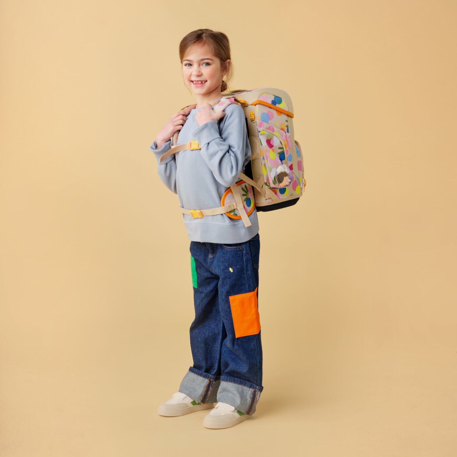ergobag cubo ECO HERO 5-teiliges Schulrucksack-Set 2025 Flower PowBär