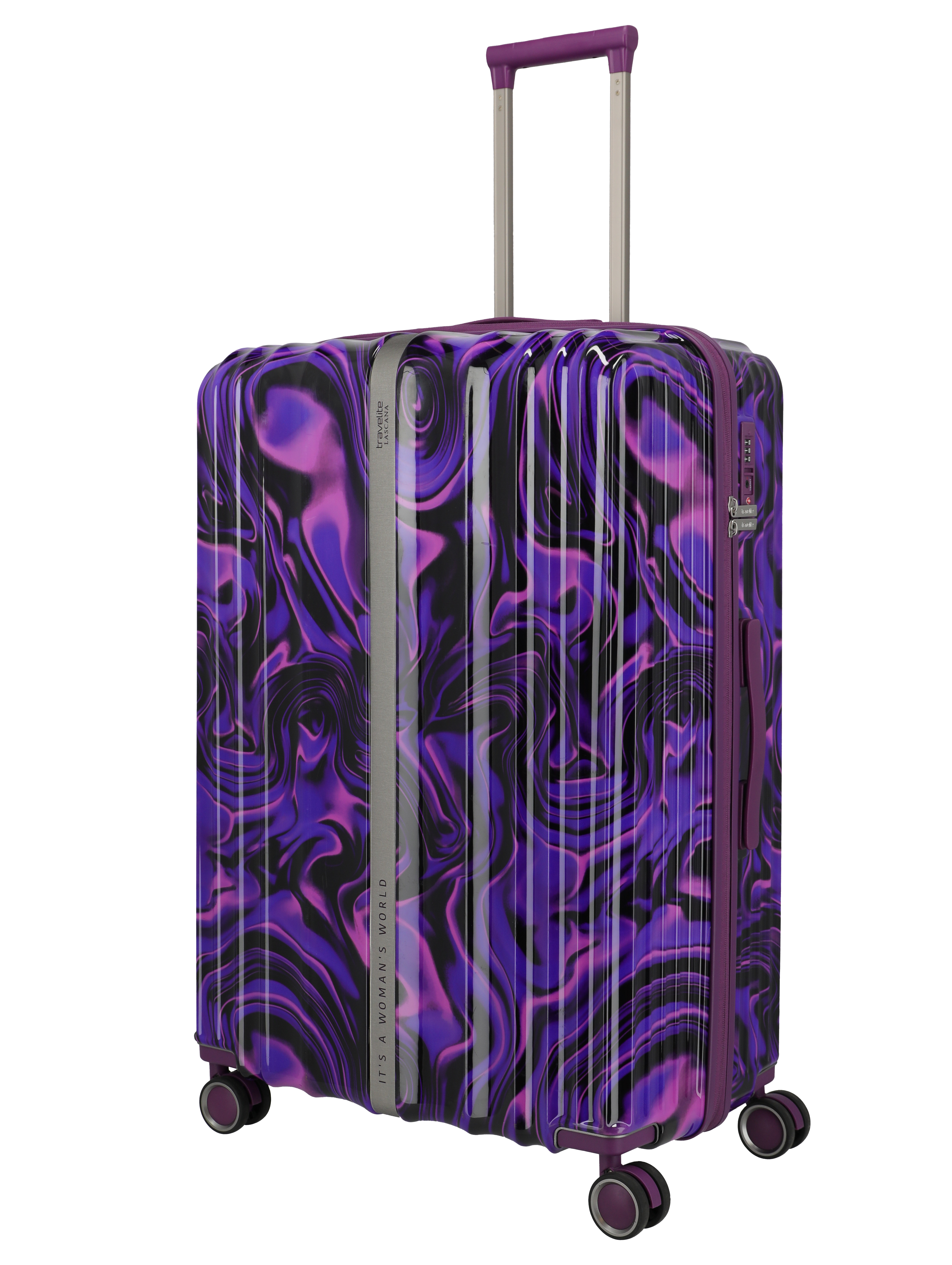 Travelite Lascana Edition 4w Trolley L Purple Swirl
