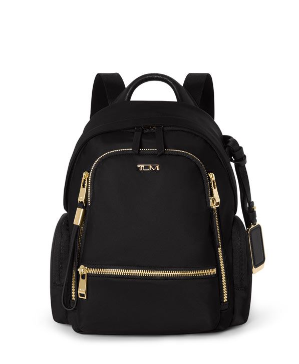 Tumi Voyageur Celina Medium Rucksack mit 12" Laptopfach + GRATIS HOTELGUTSCHEIN Black/Gold