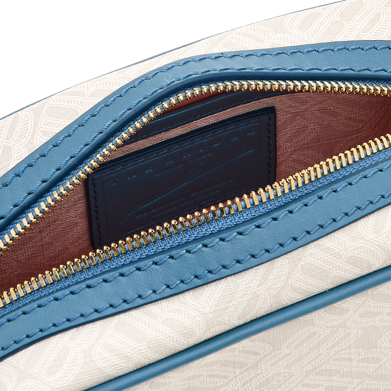 The Bridge Anna Leder-Schultertasche Milch/Gold The Bridge Anna Leder-Schultertasche Milch/Gold