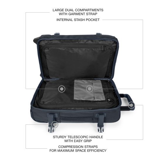 Eastpak Tranverz Reisetrolley S 2-Rollen CNNCT Marine Eastpak Tranverz Reisetrolley S 2-Rollen CNNCT Marine