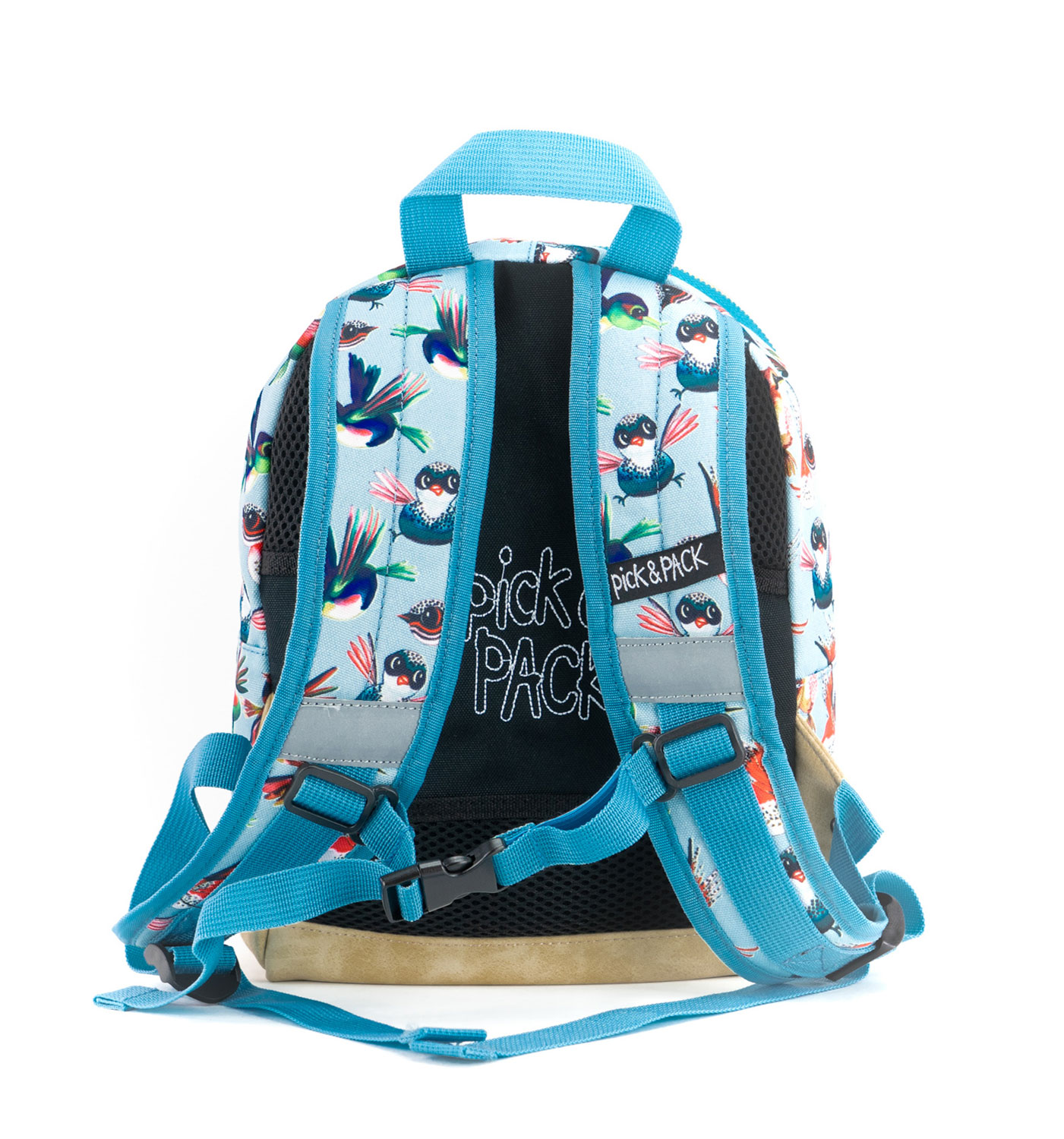 Pick & Pack Birds Backpack S Dusty blue Pick & Pack Birds Backpack S Dusty blue