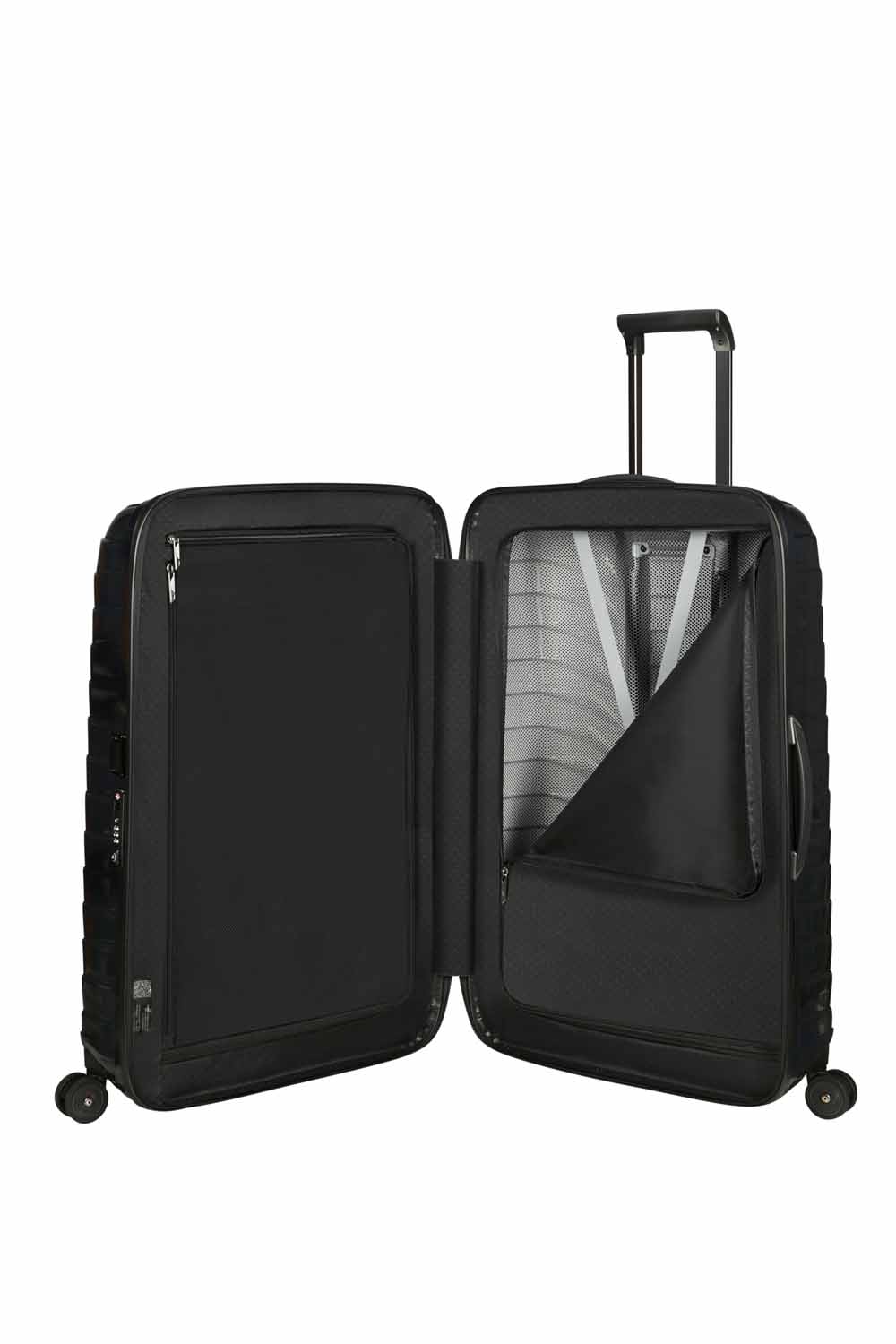 Samsonite Proxis Trolley mit 4 Rollen 75cm + GRATIS HOTELGUTSCHEIN Schwarz Samsonite Proxis Trolley mit 4 Rollen 75cm + GRATIS HOTELGUTSCHEIN Schwarz