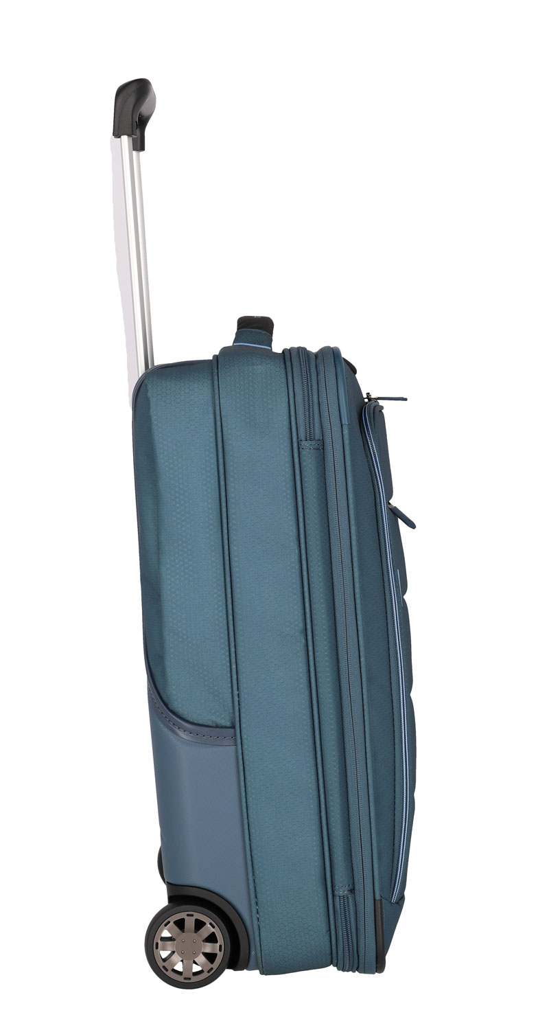 Travelite Skaii Hybrid-Trolley S, 2-Rollen erweiterbar Panoramablau Travelite Skaii Hybrid-Trolley S, 2-Rollen erweiterbar Panoramablau