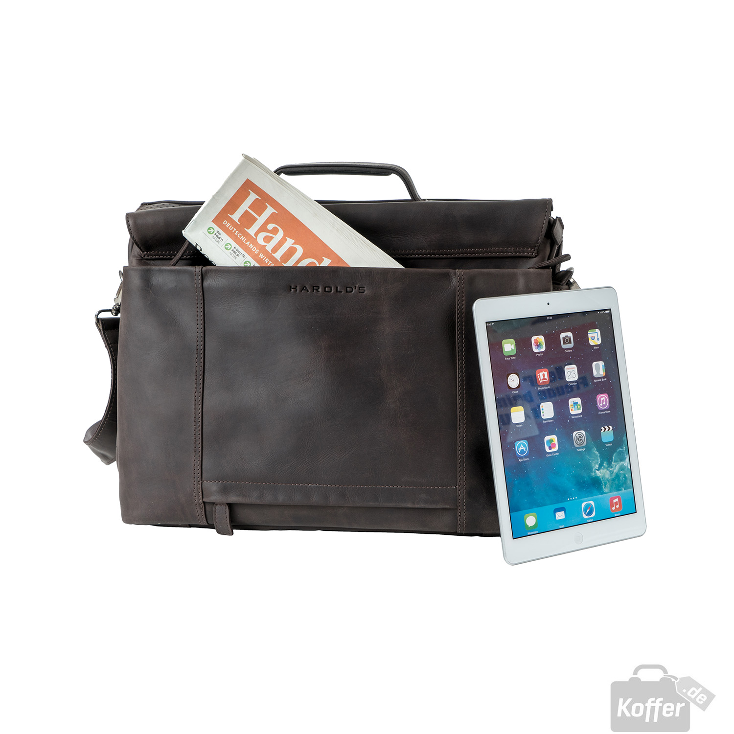 Harold's Leather Gentleman Aktentasche L Braun Harold's Leather Gentleman Aktentasche L Braun