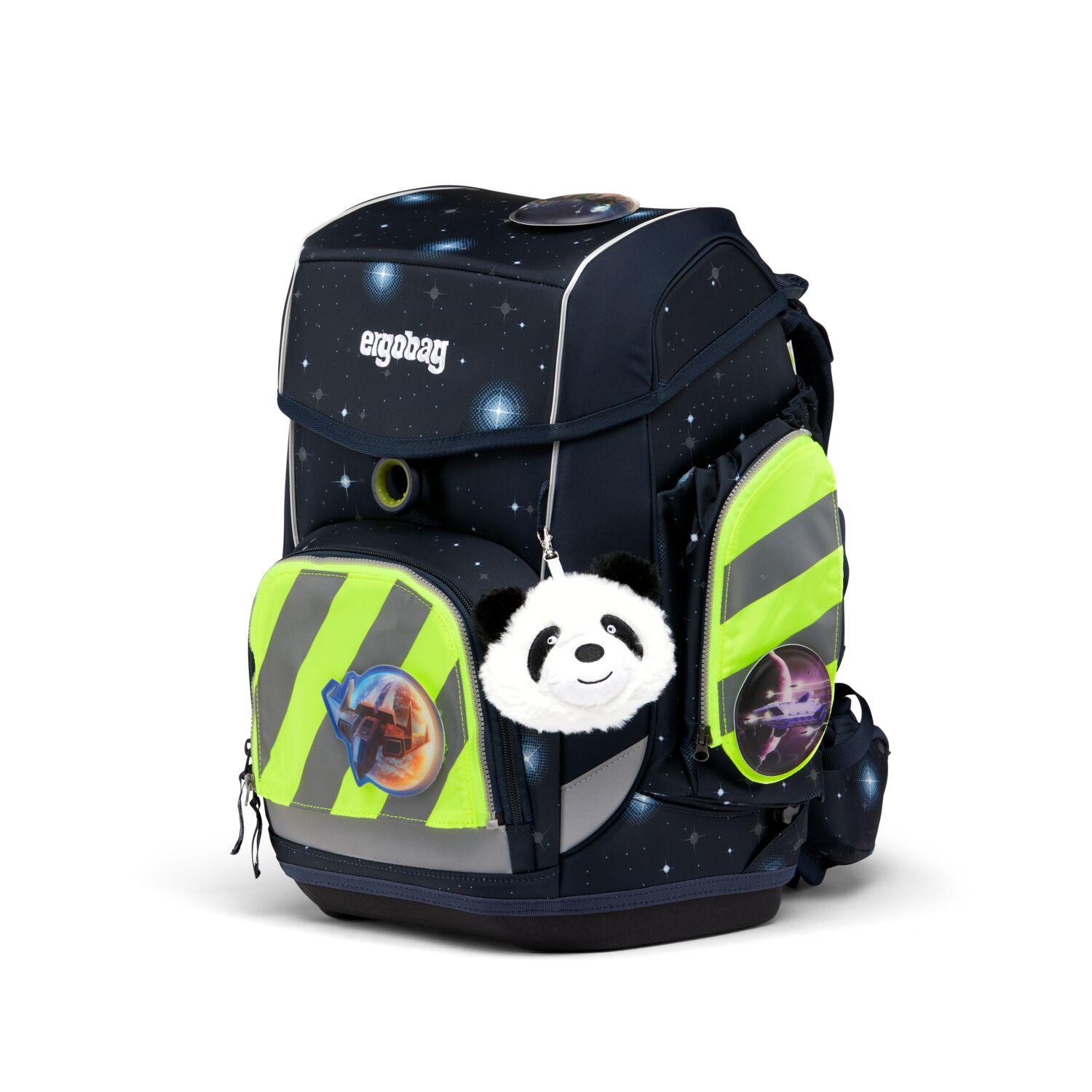 ergobag Schulzubehör Fluo-Zip Set mit Reflektorstreifen, 3-tlg. ab 2019 Gelb