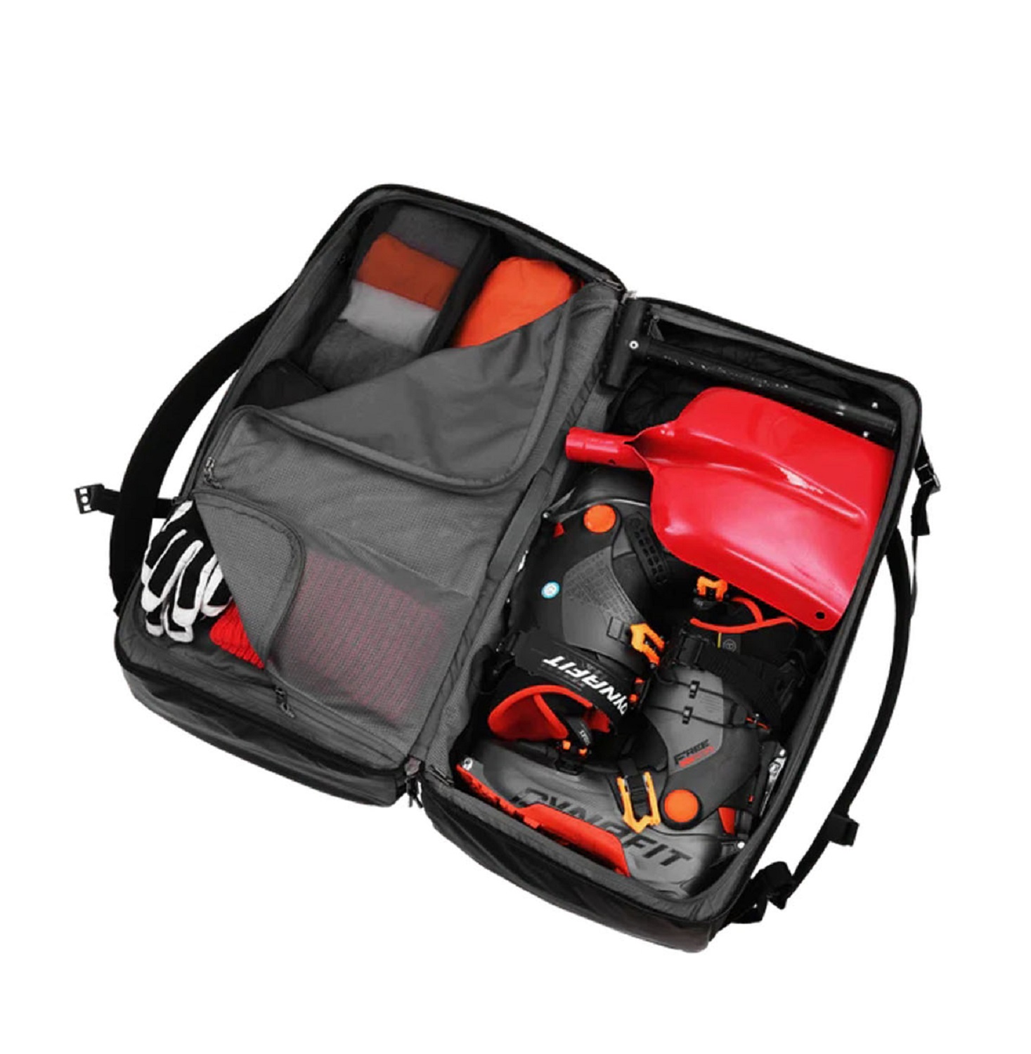 D_b_ Roamer Split Duffel 70L Black Out