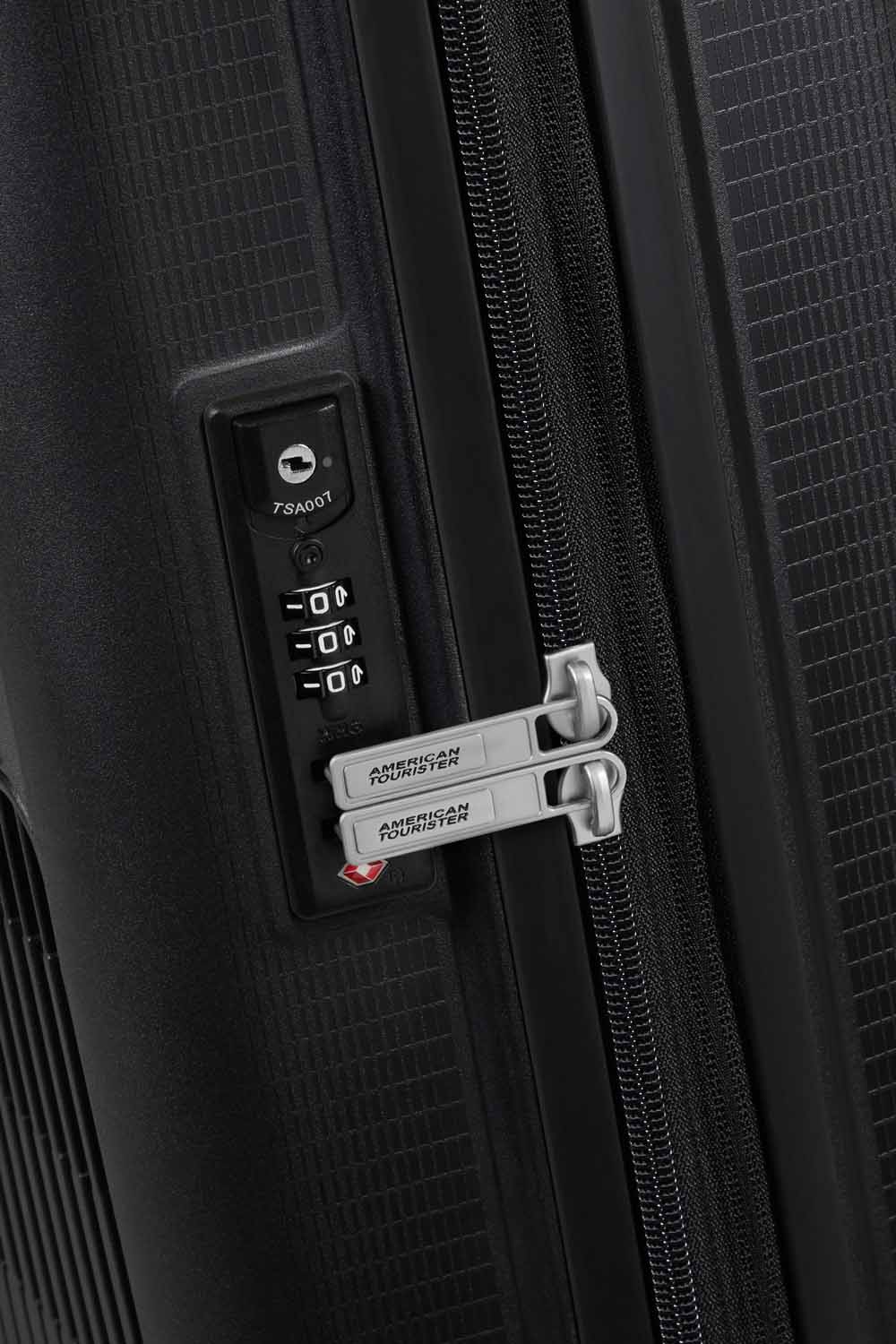 American Tourister AeroStep Handgepäck 55cm erweiterbar Schwarz American Tourister AeroStep Handgepäck 55cm erweiterbar Schwarz