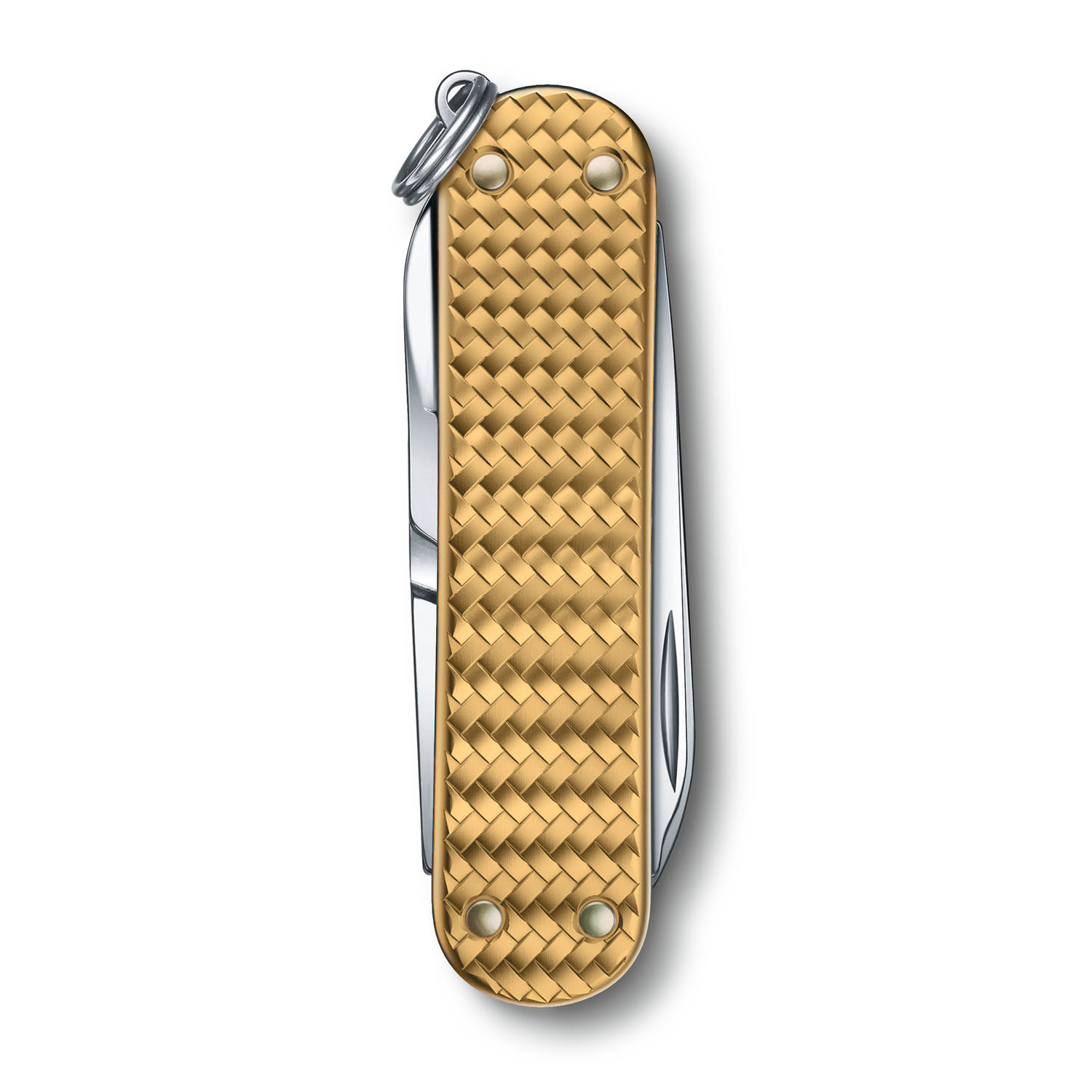 Victorinox Classic SD Precious Alox Kollektion, kleines Taschenmesser Brass Gold