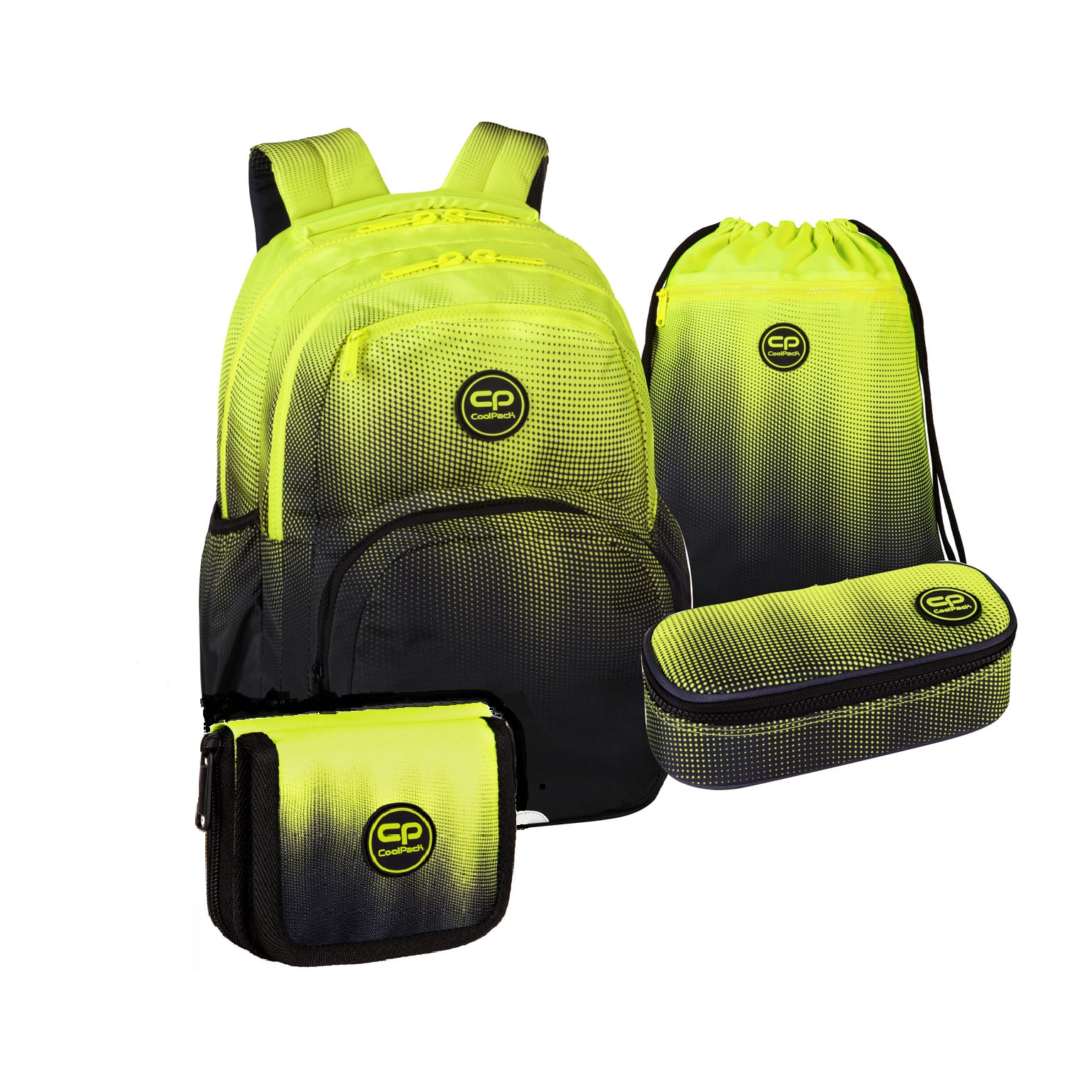 CoolPack Pick 17" 4tlg.Set Rucksack Gradient Lemon CoolPack Pick 17" 4tlg.Set Rucksack Gradient Lemon
