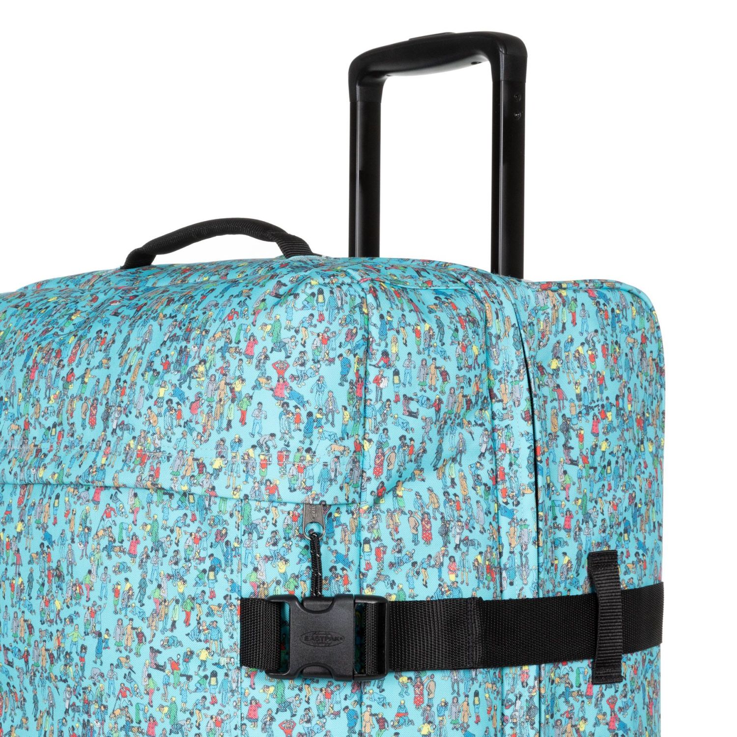 Eastpak Tranverz M Trolley 2 Rollen Where's Wally Pattern Blue