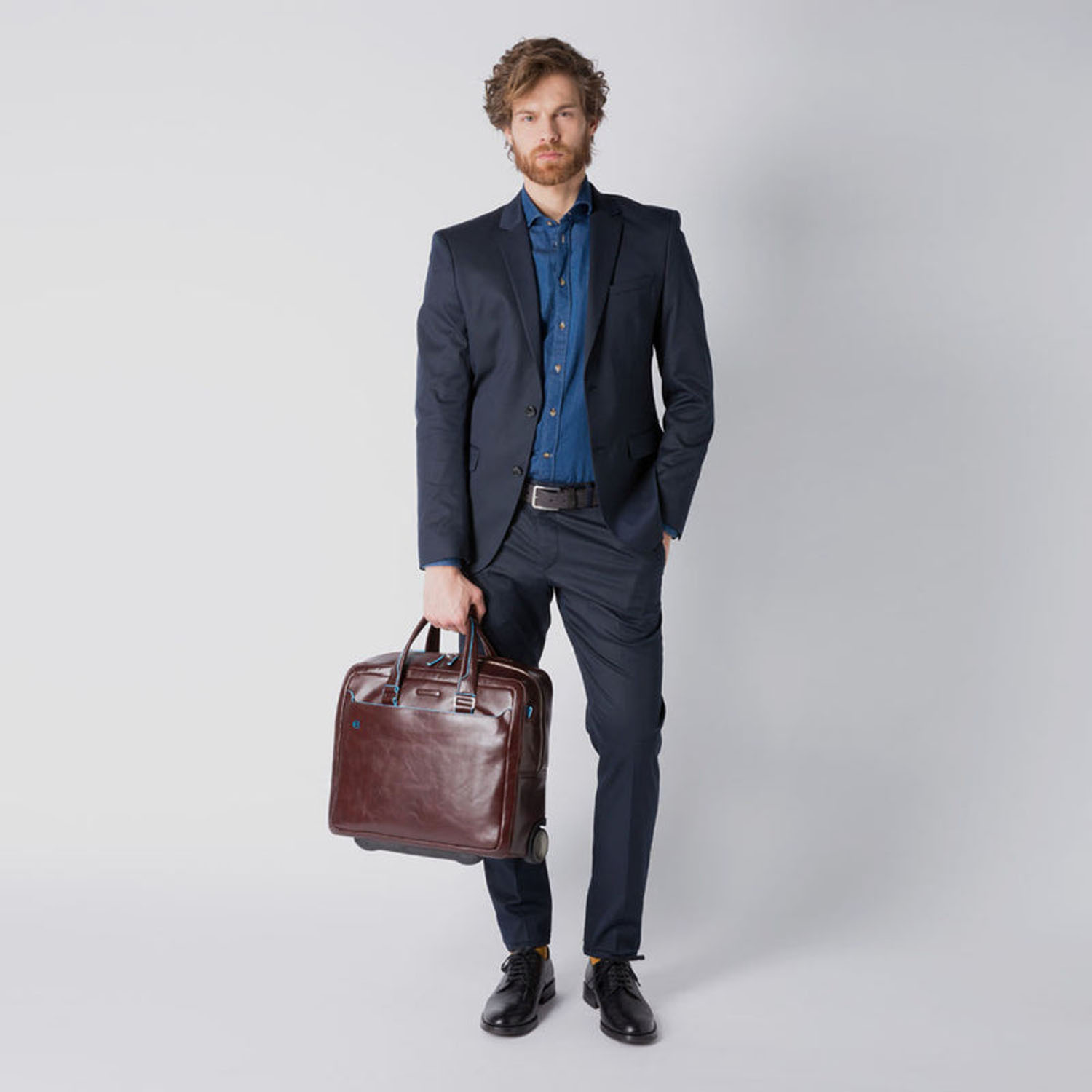 Piquadro Blue Square Pilotenkoffer 2-Rollen mit Laptop-Fach Schwarz Piquadro Blue Square Pilotenkoffer 2-Rollen mit Laptop-Fach Schwarz