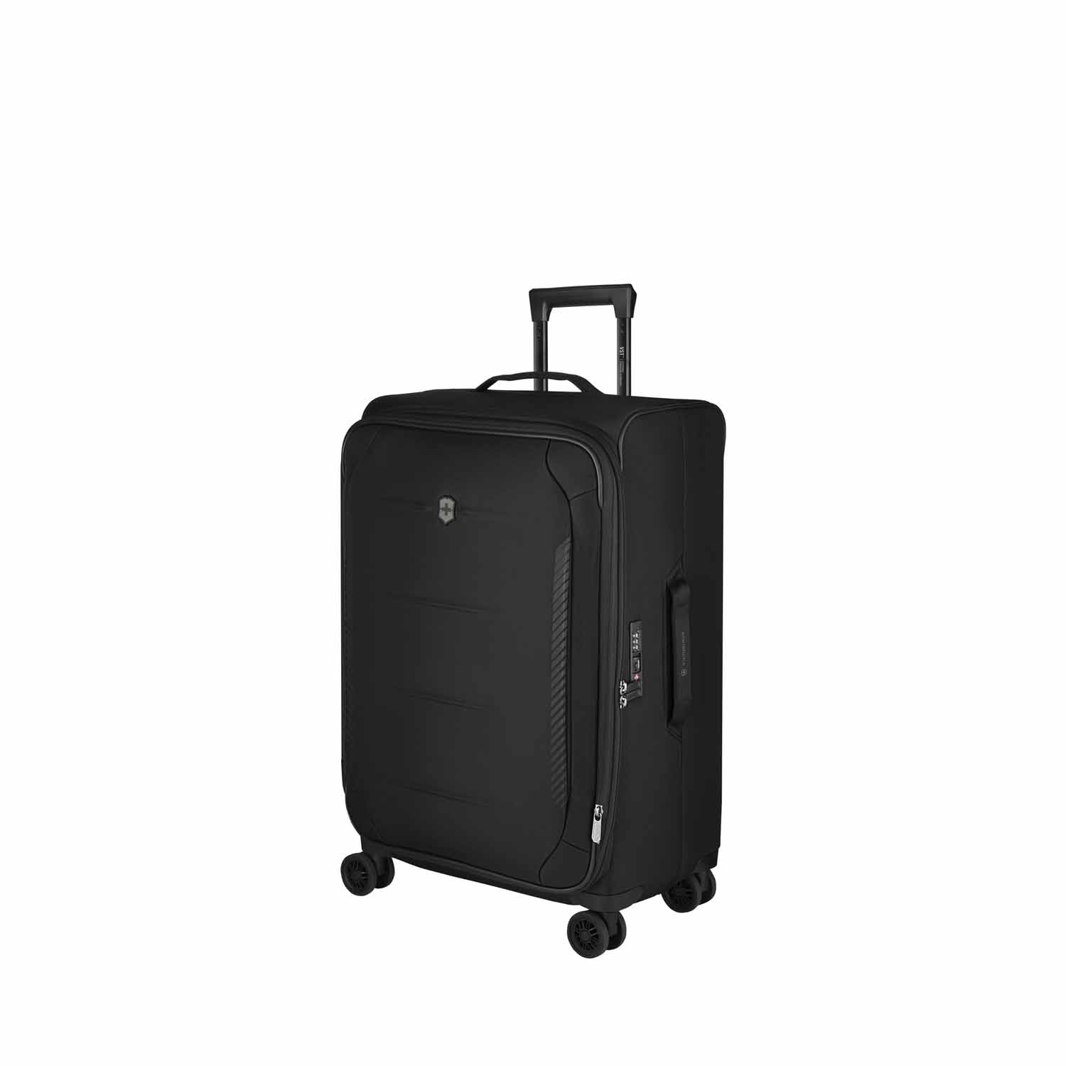 Victorinox Crosslight Medium Softside Case 4-Rollen, erweiterbar Schwarz Victorinox Crosslight Medium Softside Case 4-Rollen, erweiterbar Schwarz